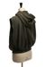 Haider Ackermann HAIDER ACKERMANN Perth suede leather trim raw edge sleeveless zip up hoodie S Size US S / EU 44-46 / 1 - 7 Thumbnail