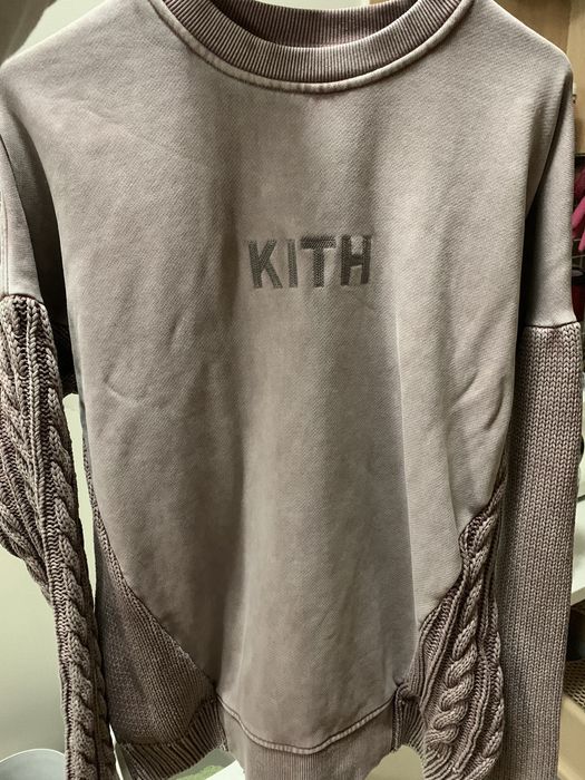 Kith Kith combo knit crewneck cinder | Grailed