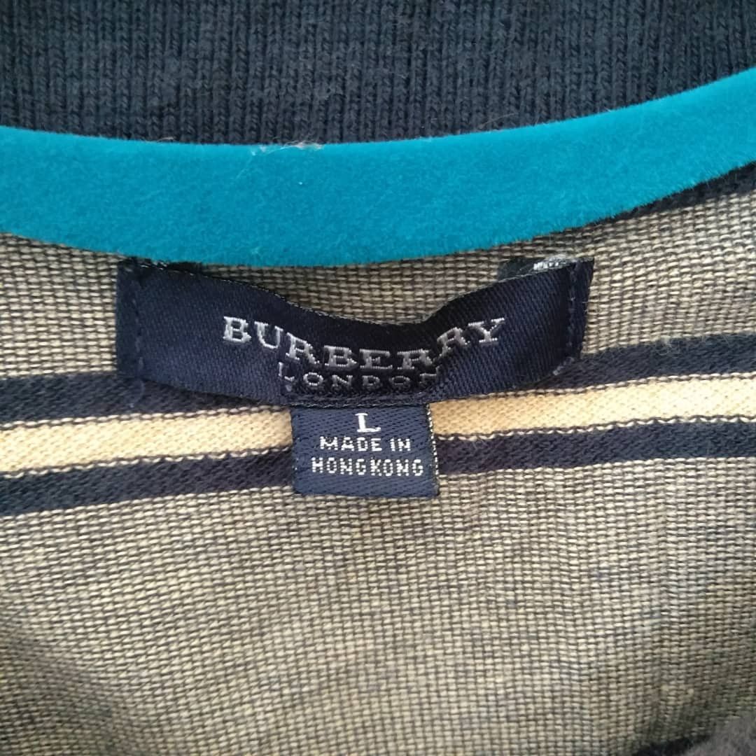 Burberry 🔥 BURBERRY STRIPES POLO Size US L / EU 52-54 / 3 - 4 Thumbnail