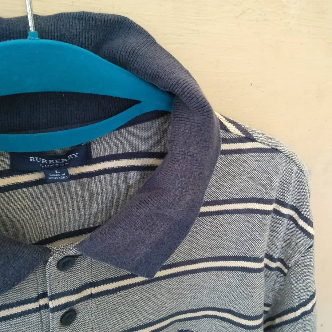 Burberry 🔥 BURBERRY STRIPES POLO Size US L / EU 52-54 / 3 - 5 Thumbnail