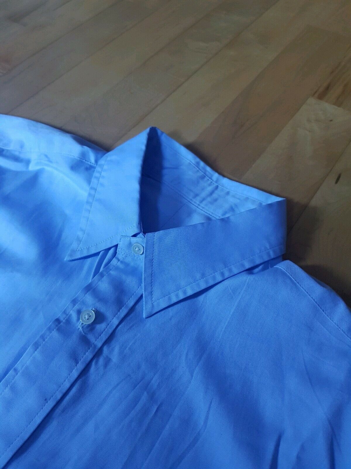 Sillage Sillage Japan Mens Blue Oxford Cropped Shirt OSFA 