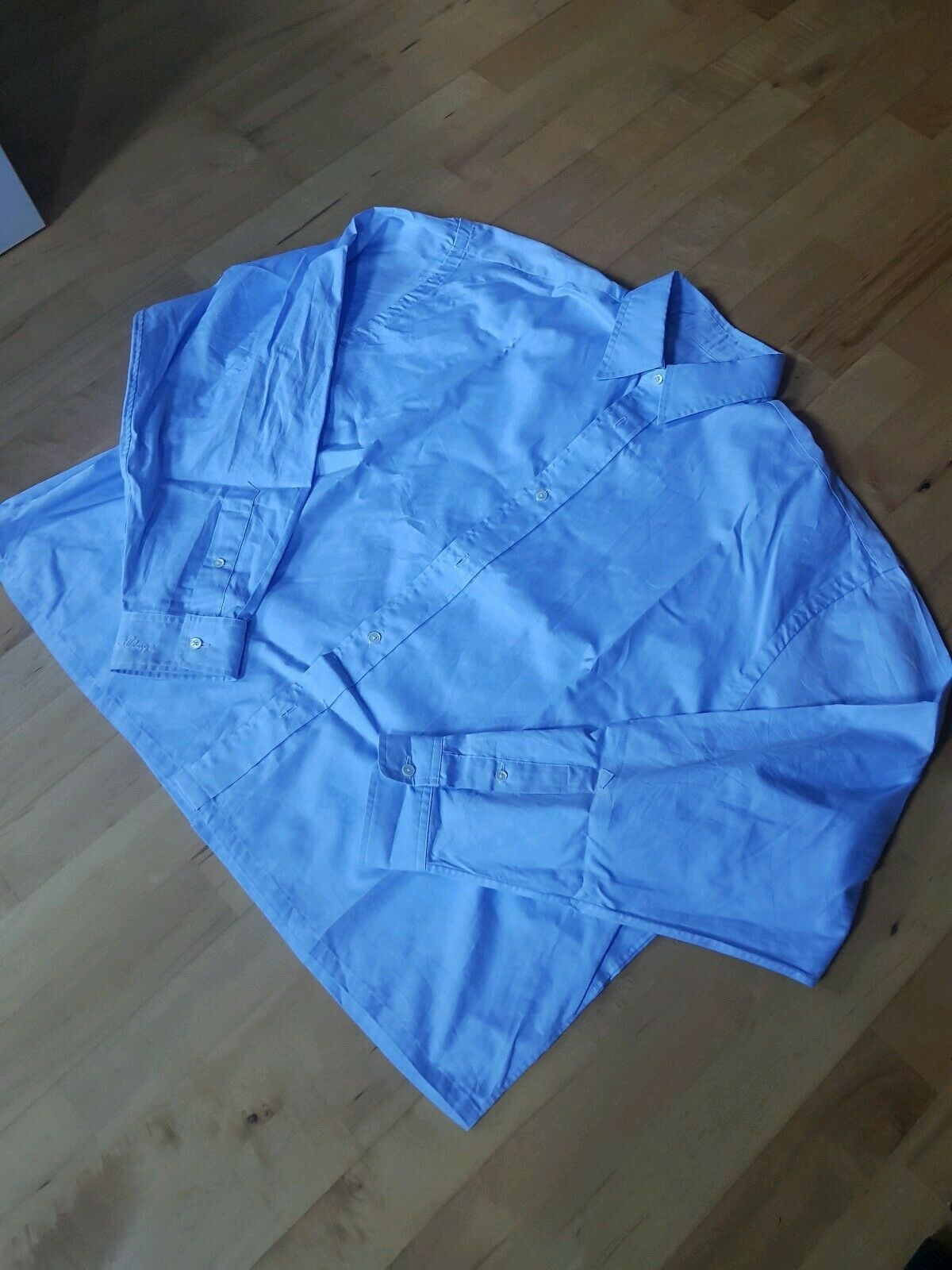 Sillage Sillage Japan Mens Blue Oxford Cropped Shirt OSFA 