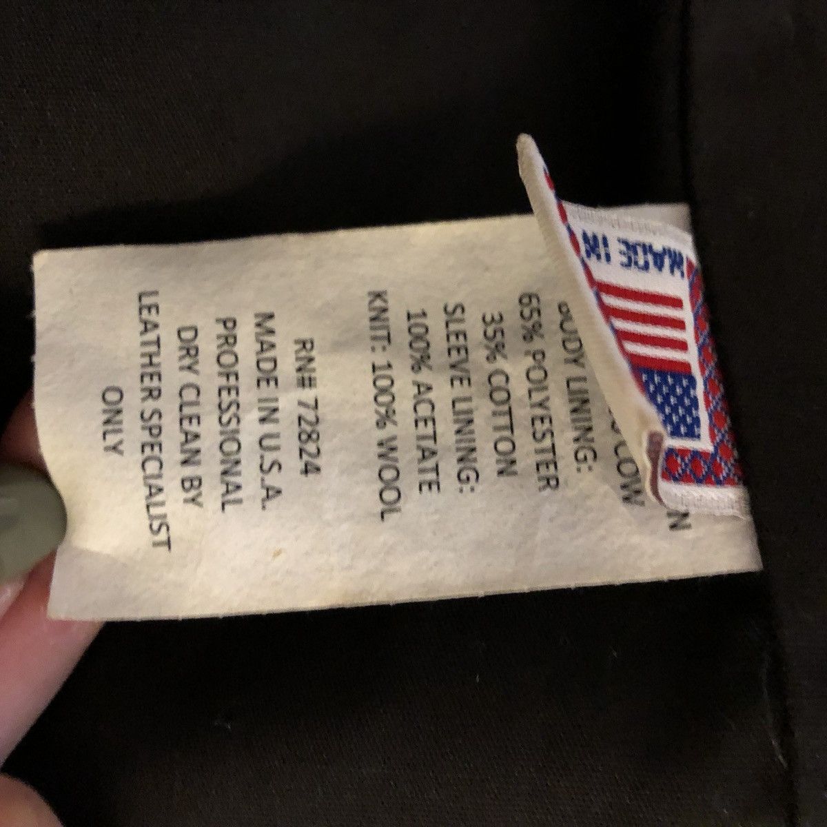 Engineered Garments × Needles × Nepenthes Bomber wool with leather sleeves Size US M / EU 48-50 / 2 - 6 Thumbnail