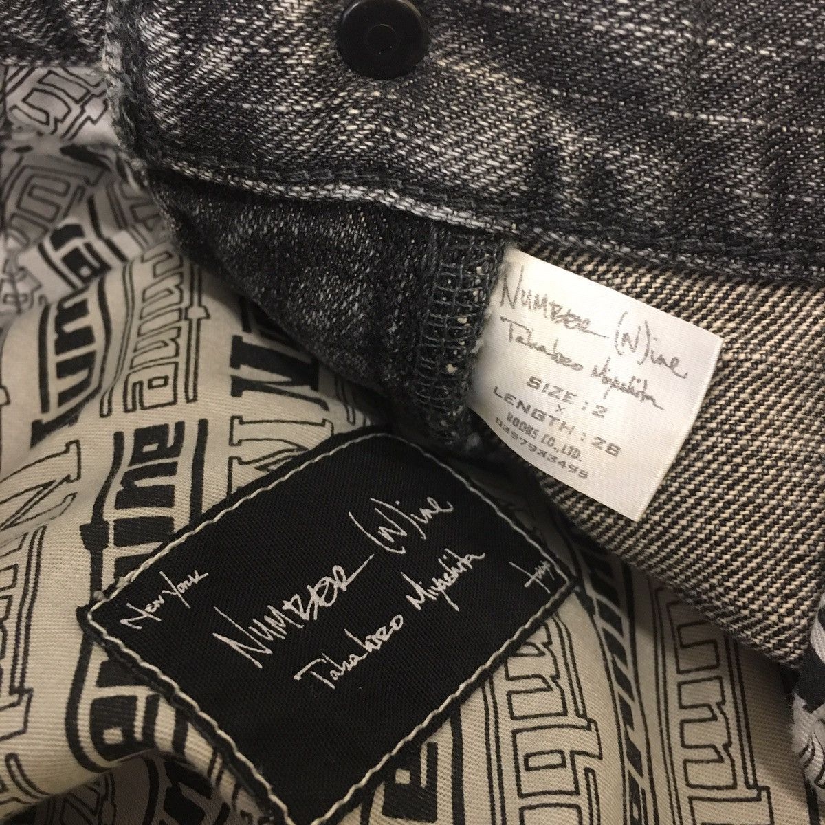 Japanese Brand × Number (N)ine × Takahiromiyashita The Soloist. Number (N)ine 04AW “give peace a chance” denim cut off Size US 30 / EU 46 - 7 Thumbnail