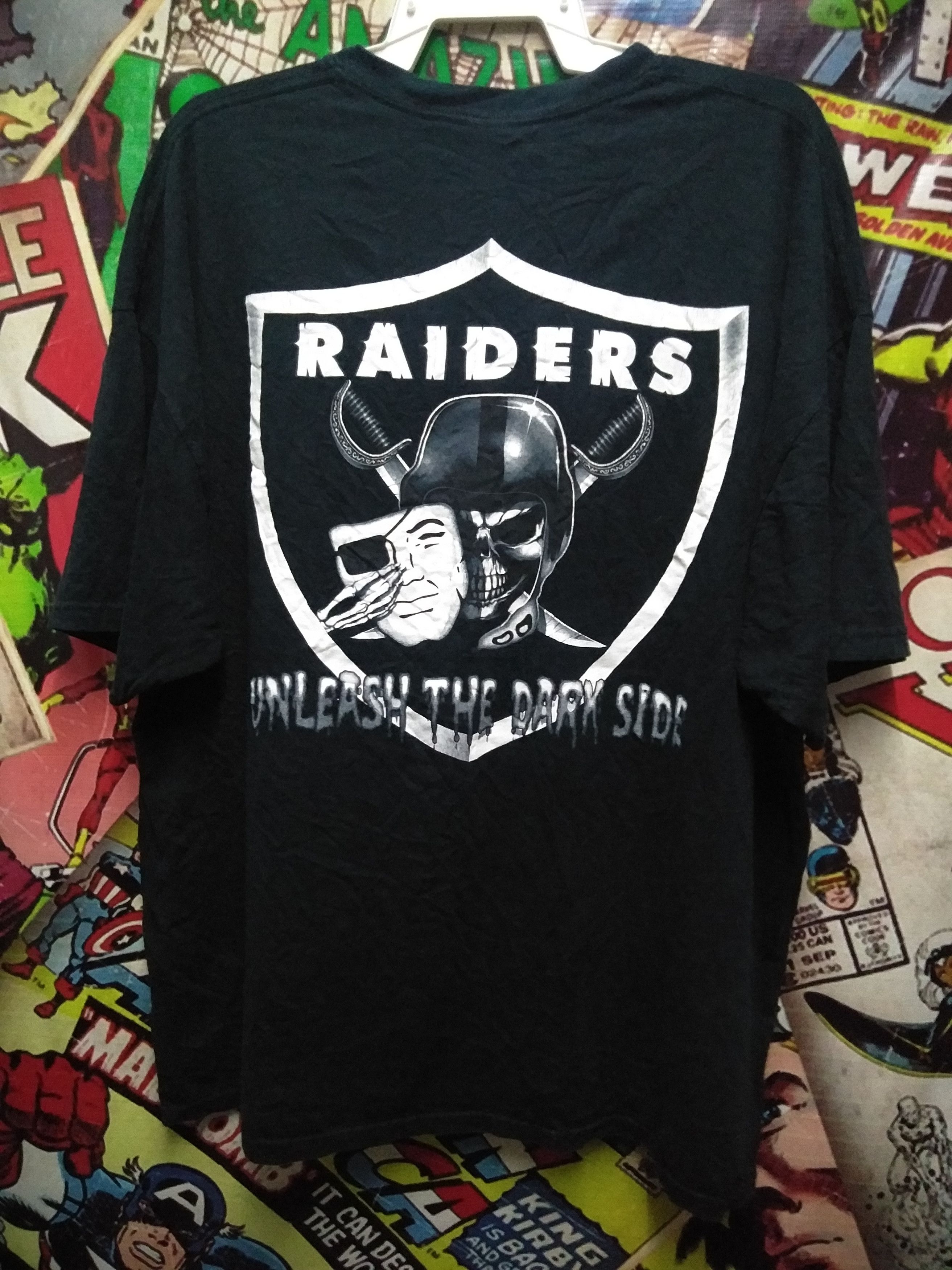 Oakland Raiders Vintage 90's Big Logo NFL T-Shirt popular 2XL Las Vegas