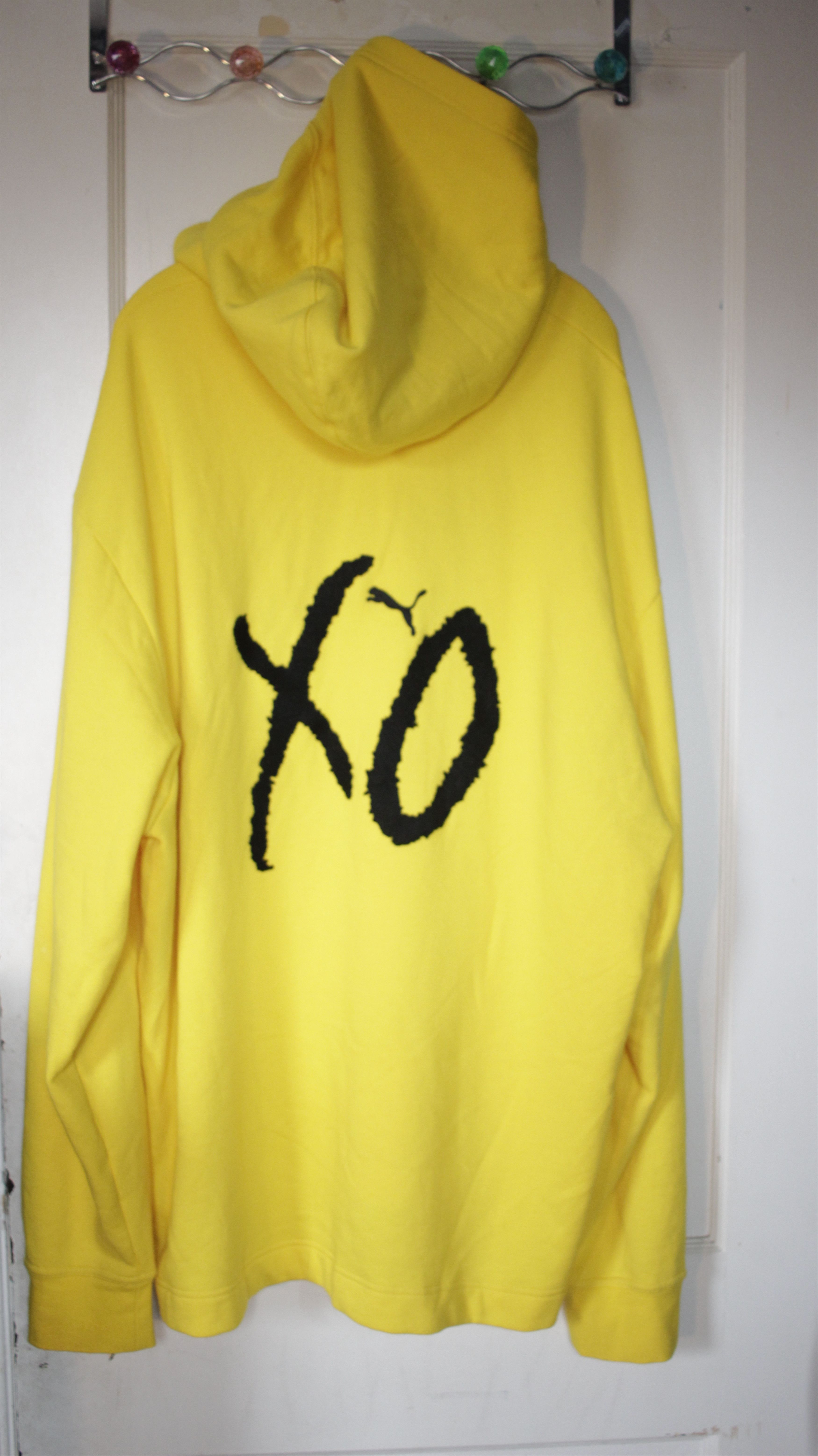 Puma xo yellow hoodie hotsell