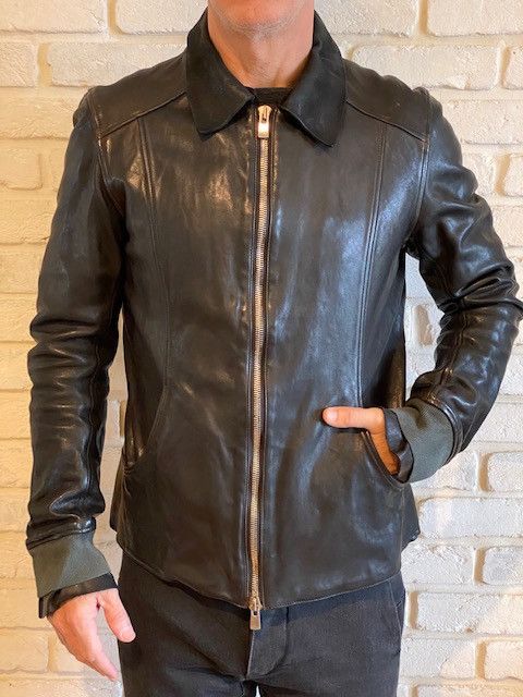 Guidi GUIDI X LAYER-0 AVM MEN AVIATOR LEATHER JACKET BLKT | Grailed