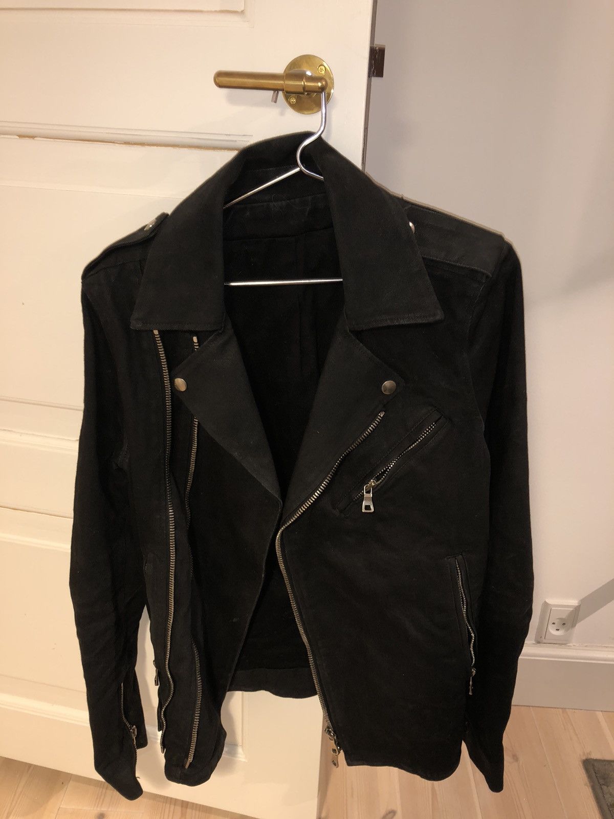Balmain Balmain Black Cotton Biker Jacket Size US M / EU 48-50 / 2 - 1 Thumbnail