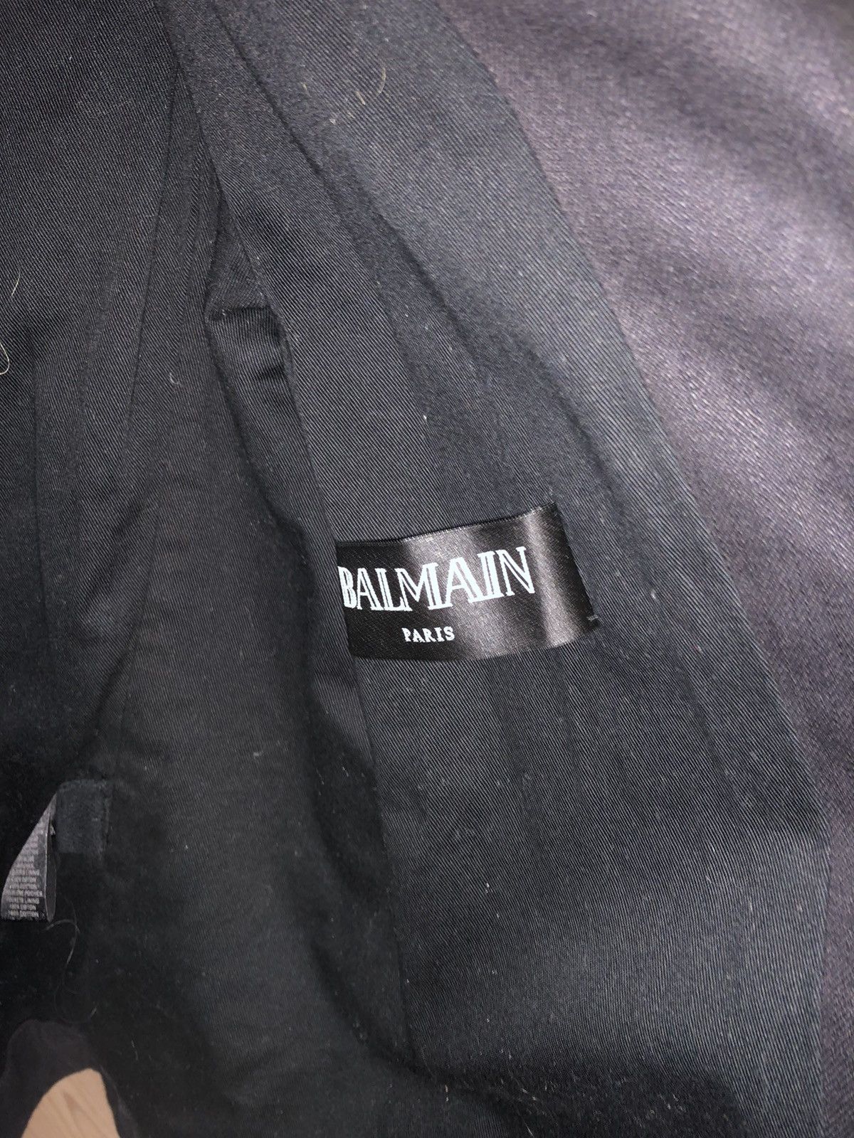 Balmain Balmain Black Cotton Biker Jacket Size US M / EU 48-50 / 2 - 3 Thumbnail
