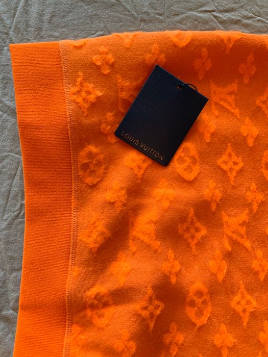 Louis Vuitton Louis Vuitton Orange Full Monogram Jacquard Crew