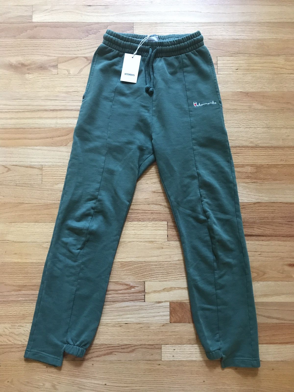 Vetements Ss16 Green Champion Sweatpants