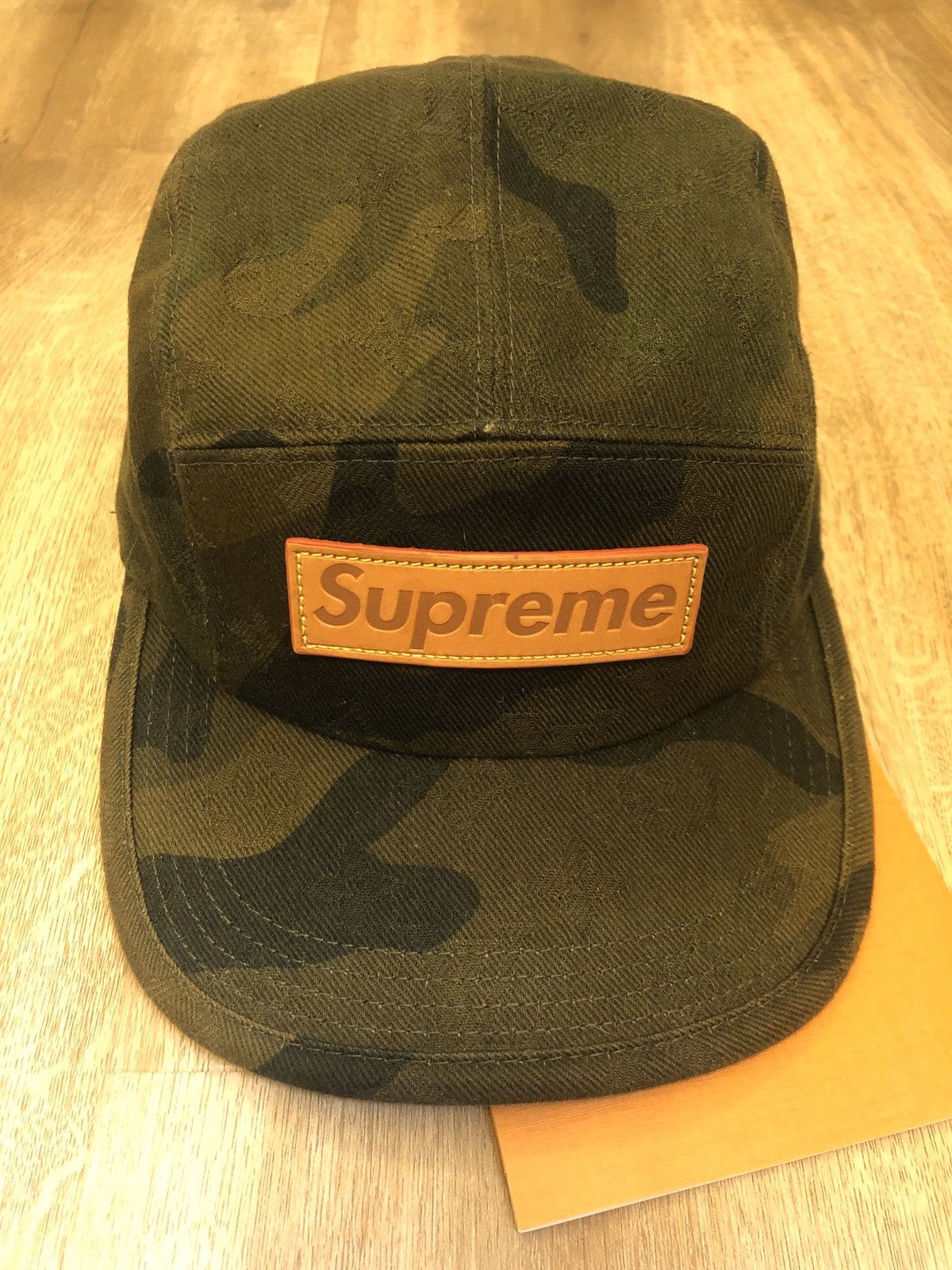 Louis Vuitton Supreme X Limited Edition 5 Panels Camouflage Cap at