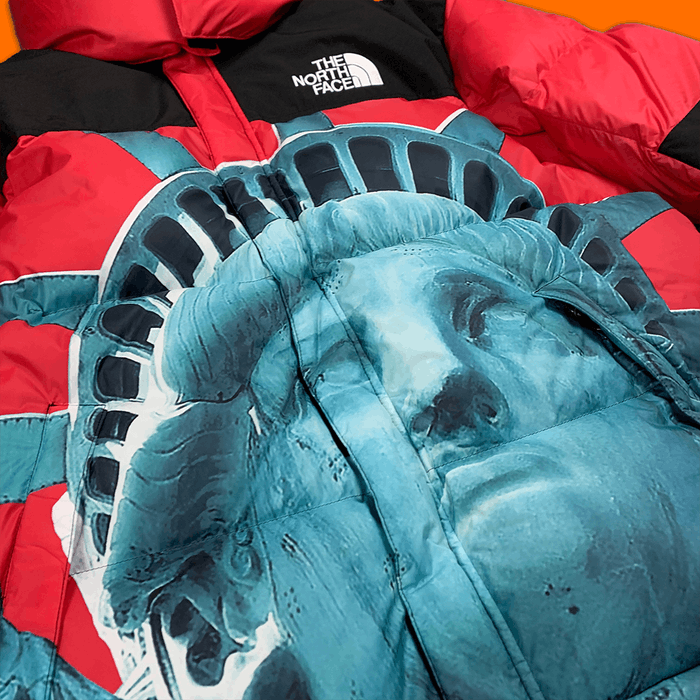 Supreme the north face best sale statue of liberty baltoro