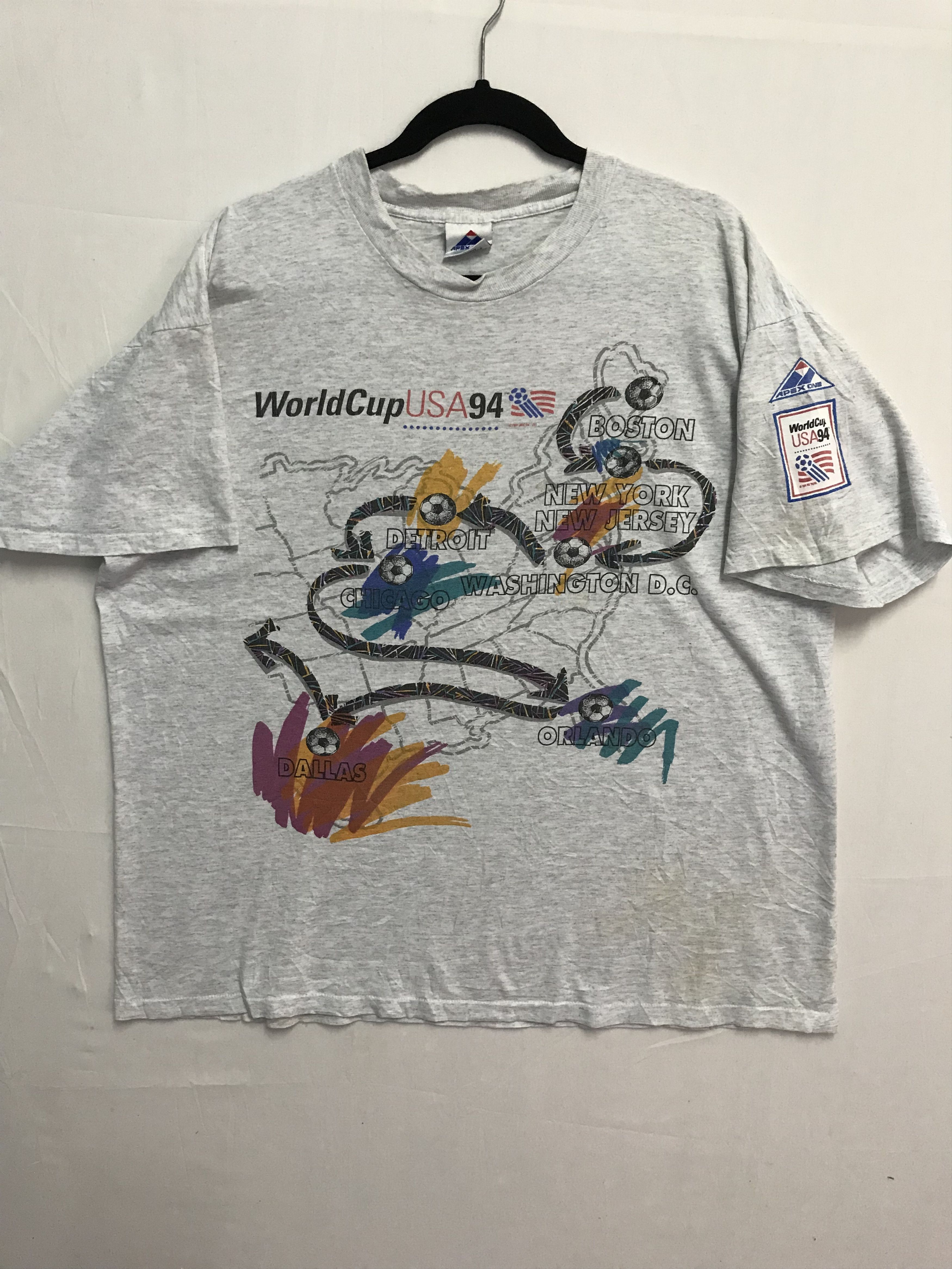 USA Olympics × Vintage 💥BEST OFFER💥Vintage World Cup 1994 Coast to Coast Tshirt Size US XL / EU 56 / 4 - 1 Thumbnail