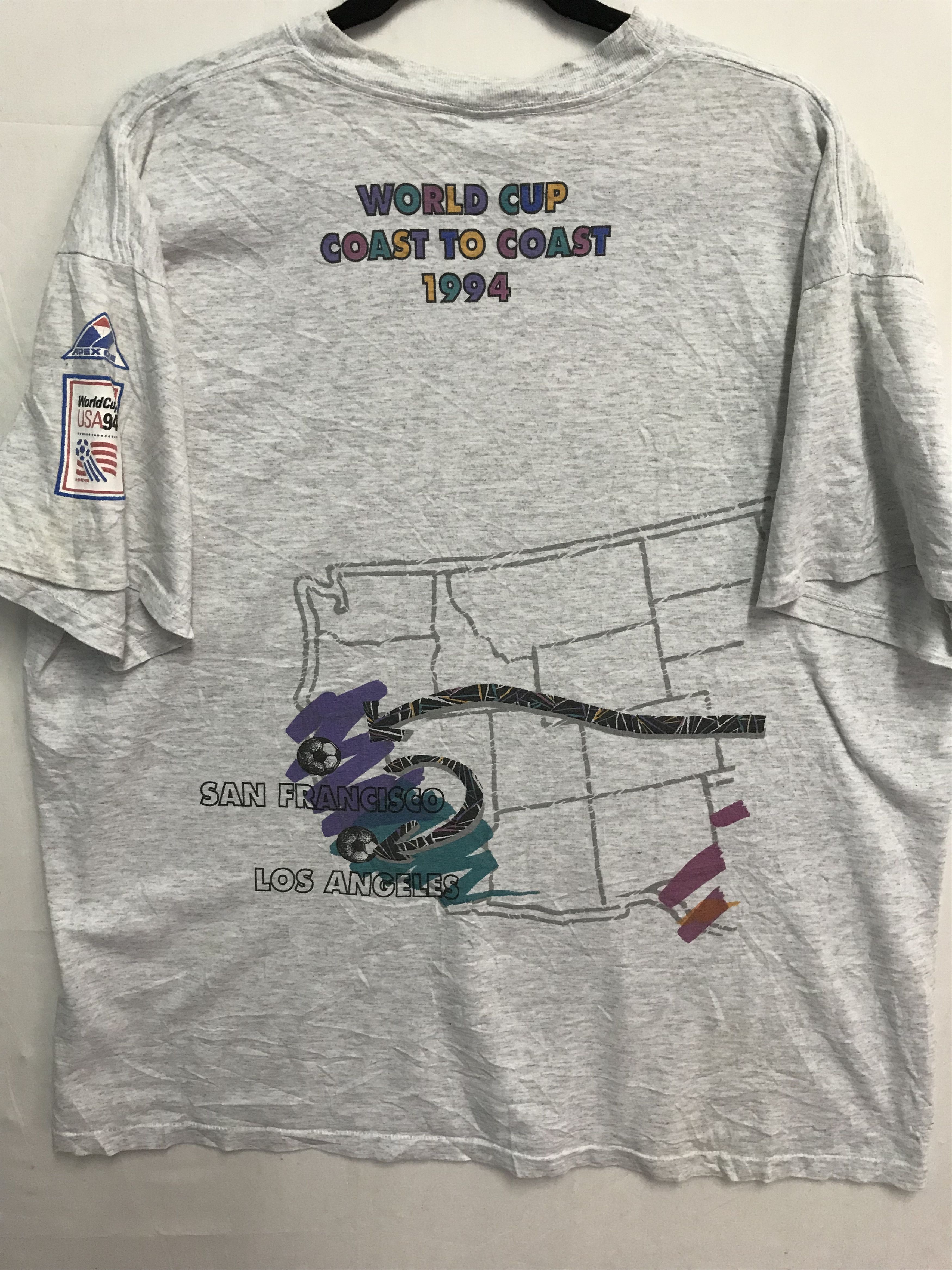 USA Olympics × Vintage 💥BEST OFFER💥Vintage World Cup 1994 Coast to Coast Tshirt Size US XL / EU 56 / 4 - 4 Thumbnail