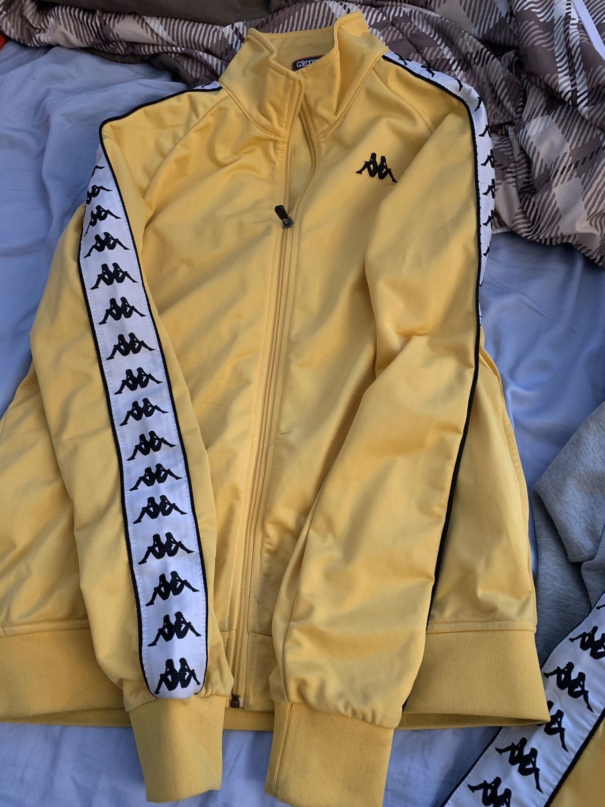 Kappa yellow tracksuit best sale