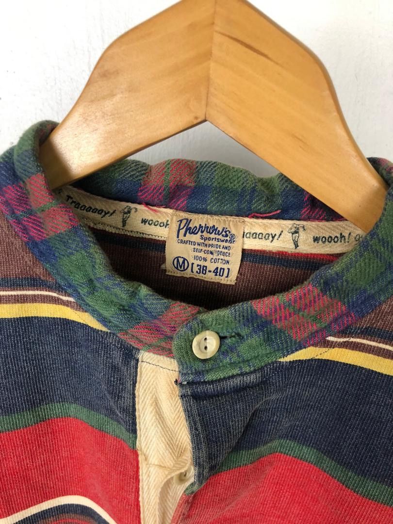 Japanese Brand × Pherrow's Pherrows rugby shirt vintage rare Size US M / EU 48-50 / 2 - 2 Thumbnail
