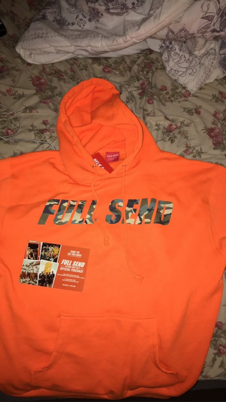 Full send deals camo hoodie