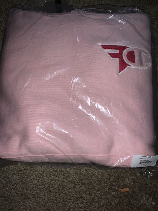 Faze x champion hoodie hot sale pink