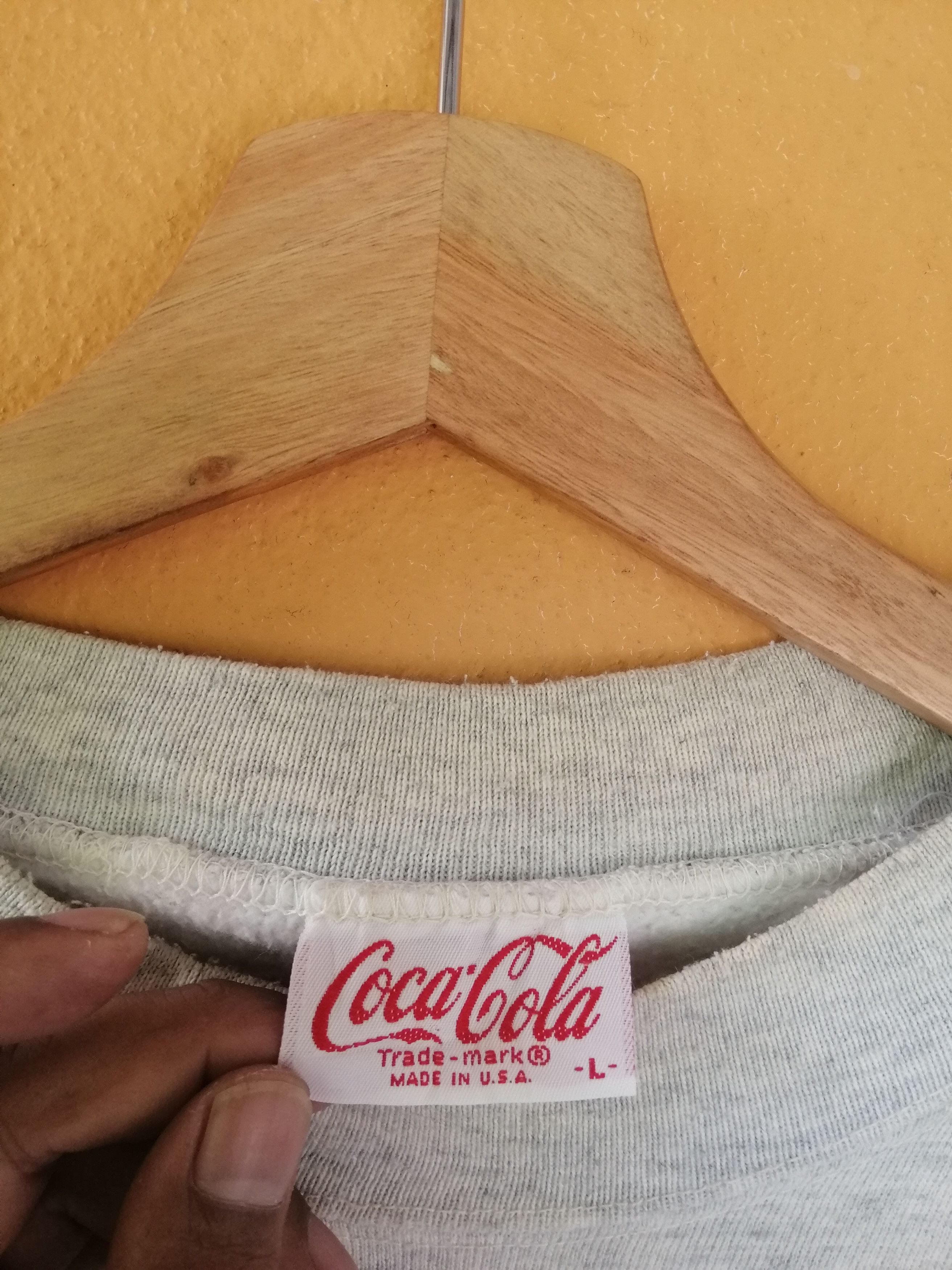 Coca Cola Vintage 90s Coca Cola Sweatshirt B7 Size US L / EU 52-54 / 3 - 3 Thumbnail