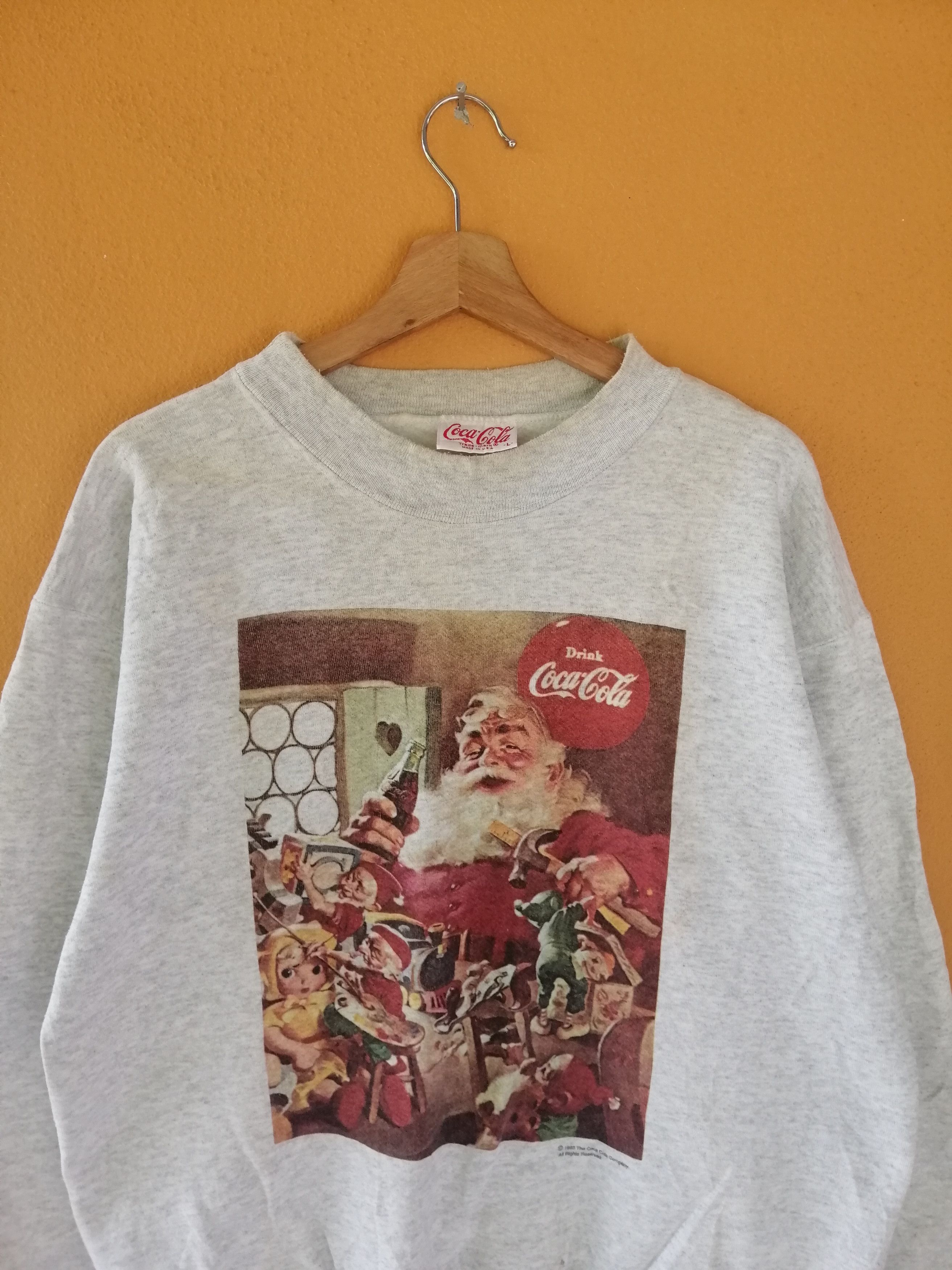 Coca Cola Vintage 90s Coca Cola Sweatshirt B7 Size US L / EU 52-54 / 3 - 2 Thumbnail