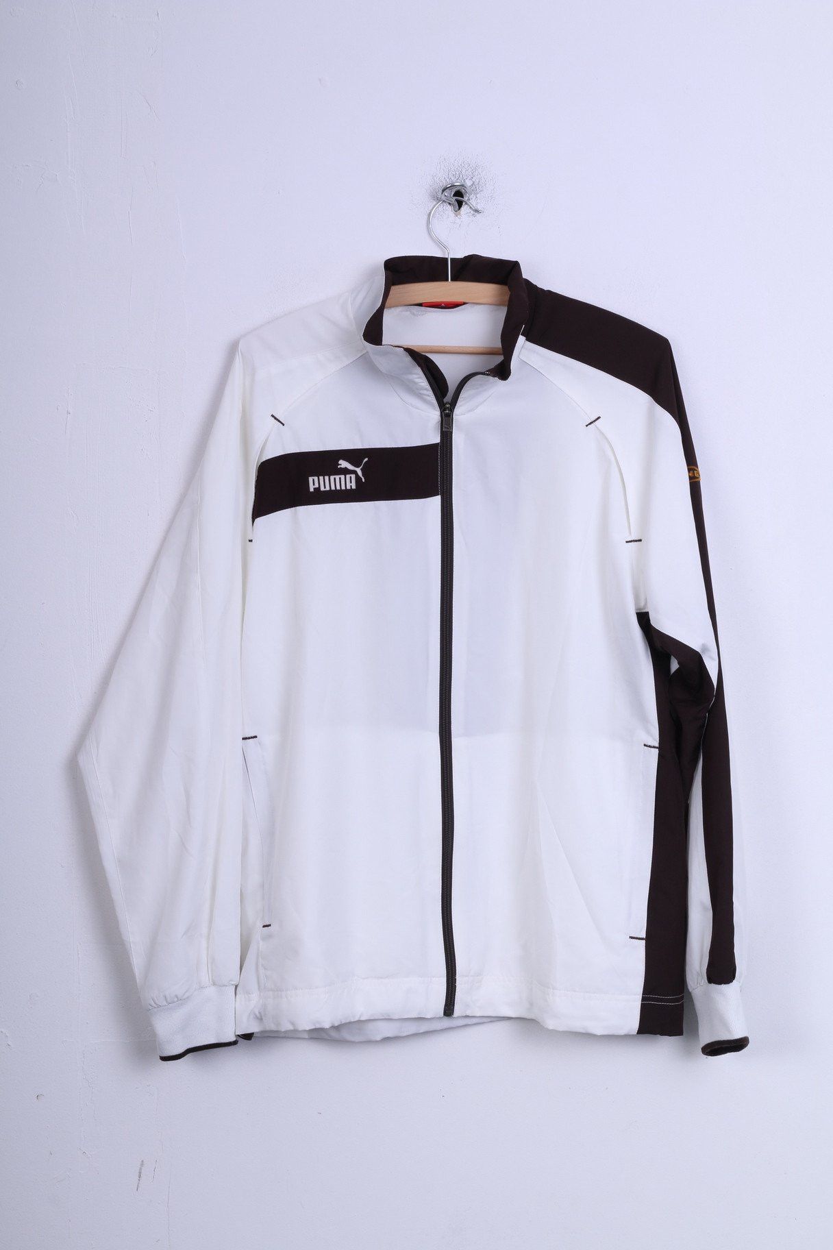 Puma Puma Men M Track Top Jacket White King Zip Up 3002 Size US M / EU 48-50 / 2 - 2 Thumbnail