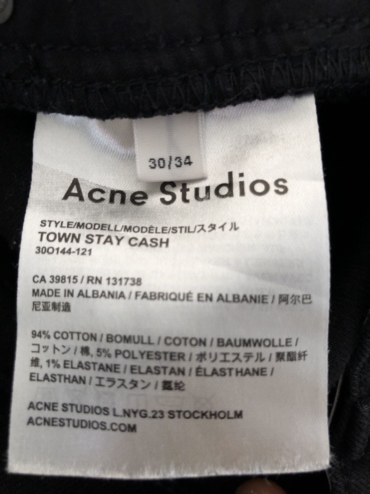 Acne Studios Town Stay Cash Denin Size US 30 / EU 46 - 5 Thumbnail