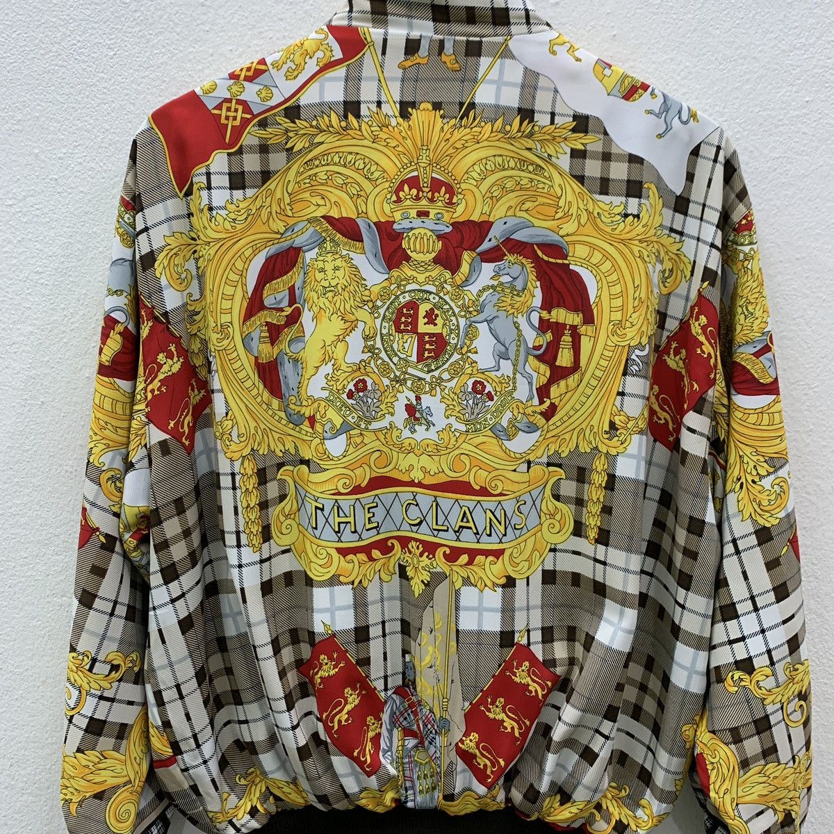 Vintage RARE Vintage Baroque Silk Alloverprint Style Luxury Jacket Size US L / EU 52-54 / 3 - 4 Thumbnail