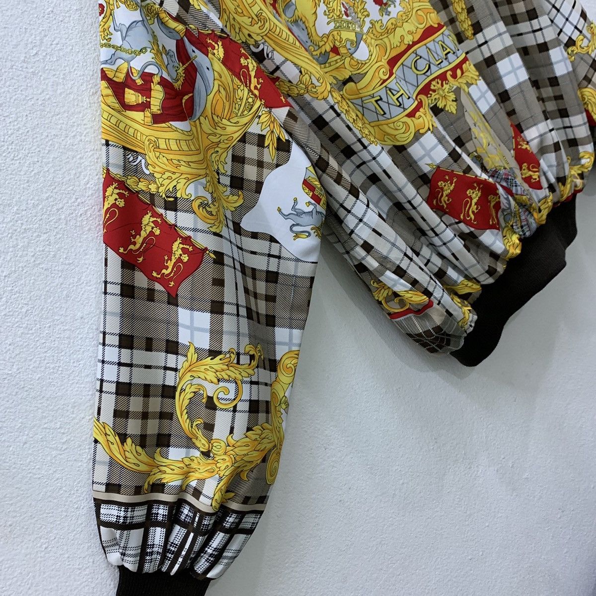 Vintage RARE Vintage Baroque Silk Alloverprint Style Luxury Jacket Size US L / EU 52-54 / 3 - 12 Thumbnail