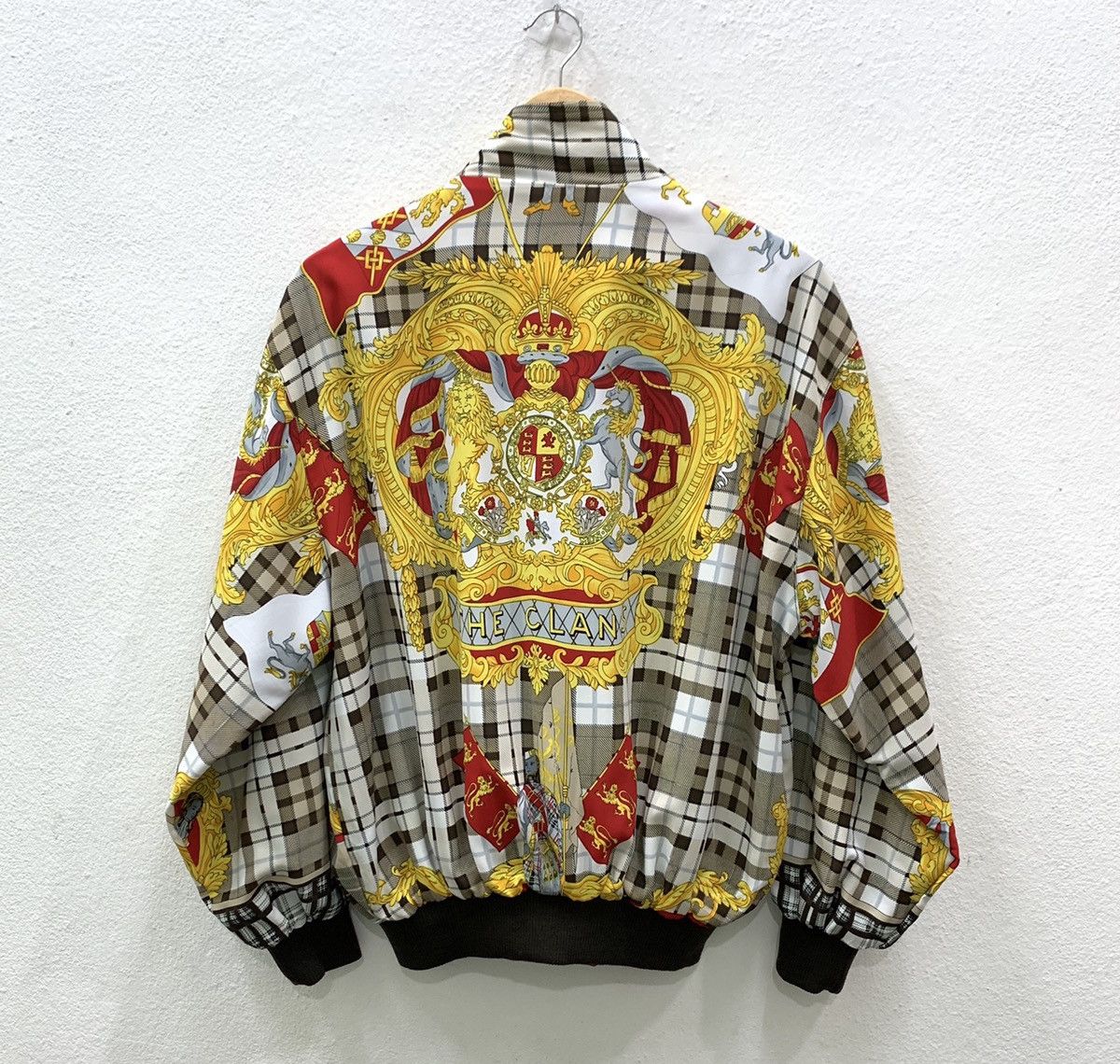 Vintage RARE Vintage Baroque Silk Alloverprint Style Luxury Jacket Size US L / EU 52-54 / 3 - 2 Thumbnail