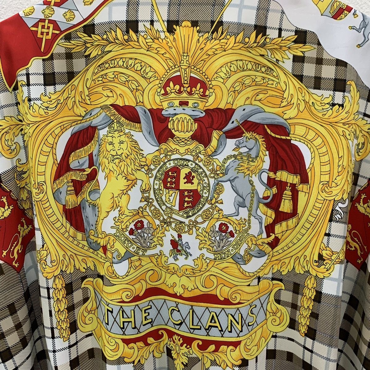 Vintage RARE Vintage Baroque Silk Alloverprint Style Luxury Jacket Size US L / EU 52-54 / 3 - 5 Thumbnail