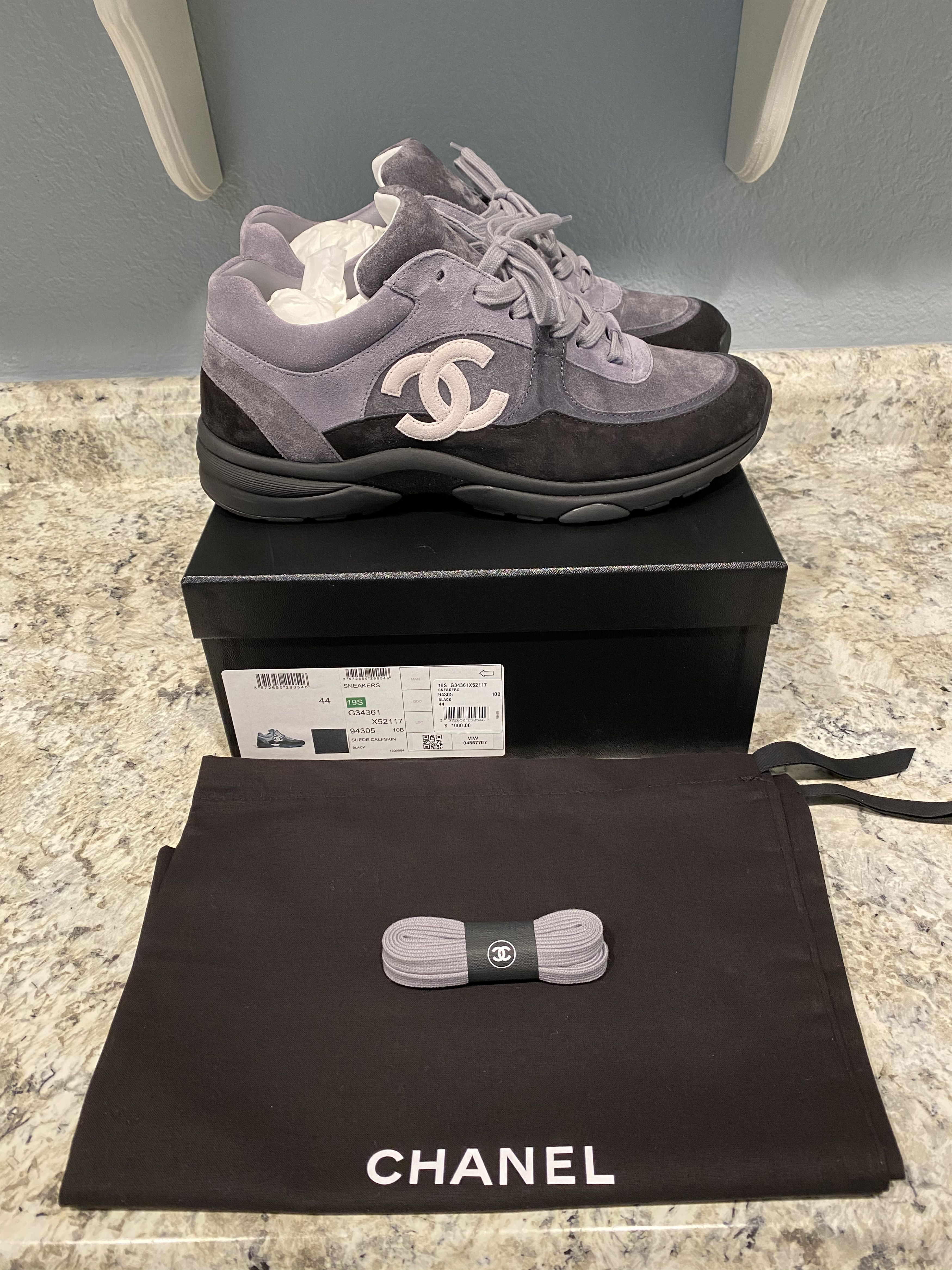 Chanel Chanel Low Top Trainer CC Grey