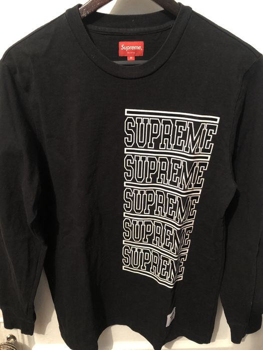 Supreme Supreme Stacked L/S Top | Grailed