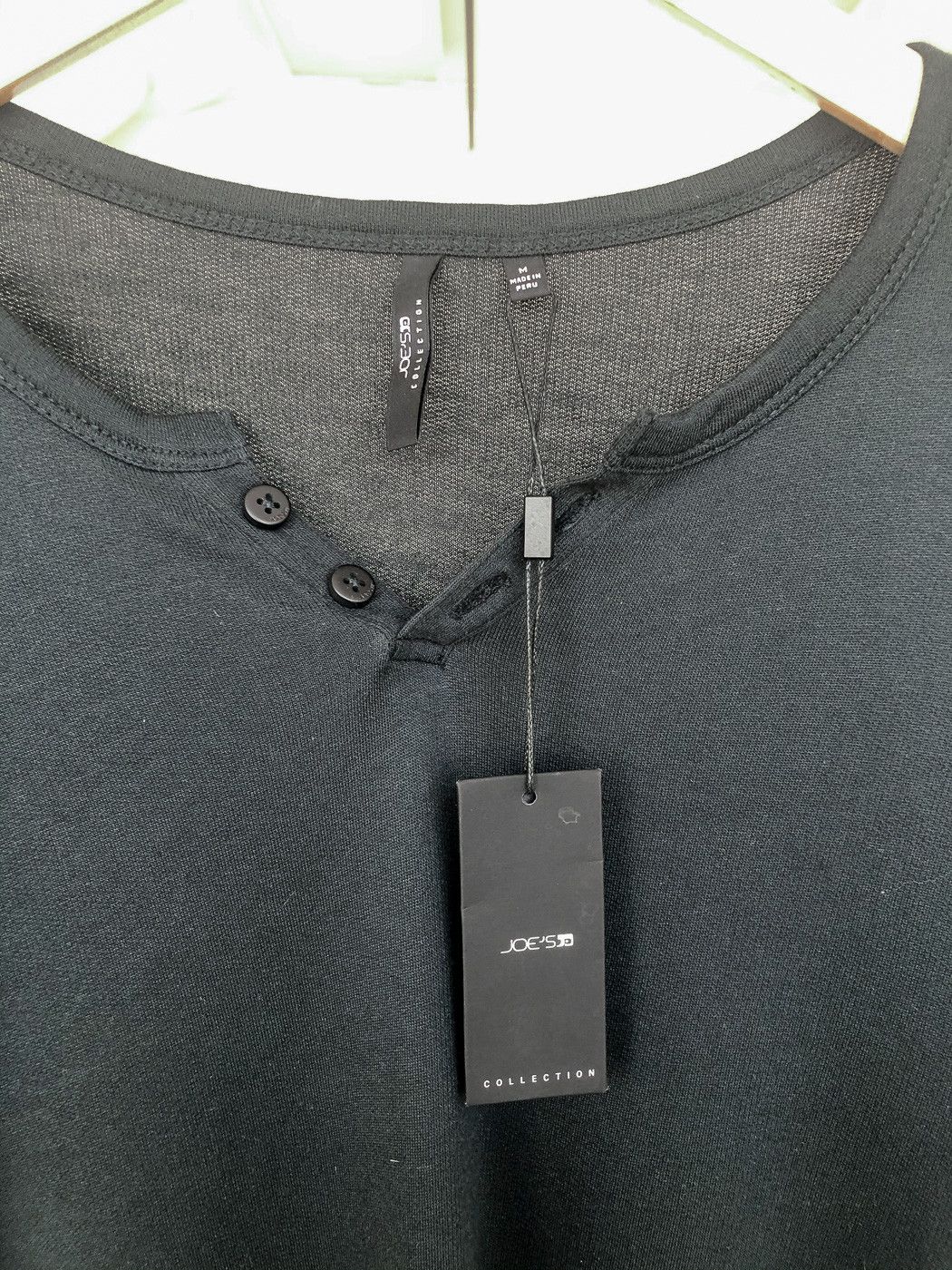 Joe's (LAST CALL - taking offline) Black Henley Size US M / EU 48-50 / 2 - 2 Thumbnail
