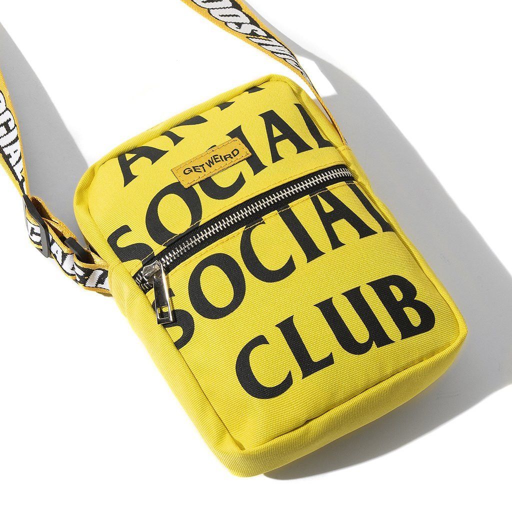 Anti Social Social Club ASSC It's The Remix Yellow Side Bag | Grailed