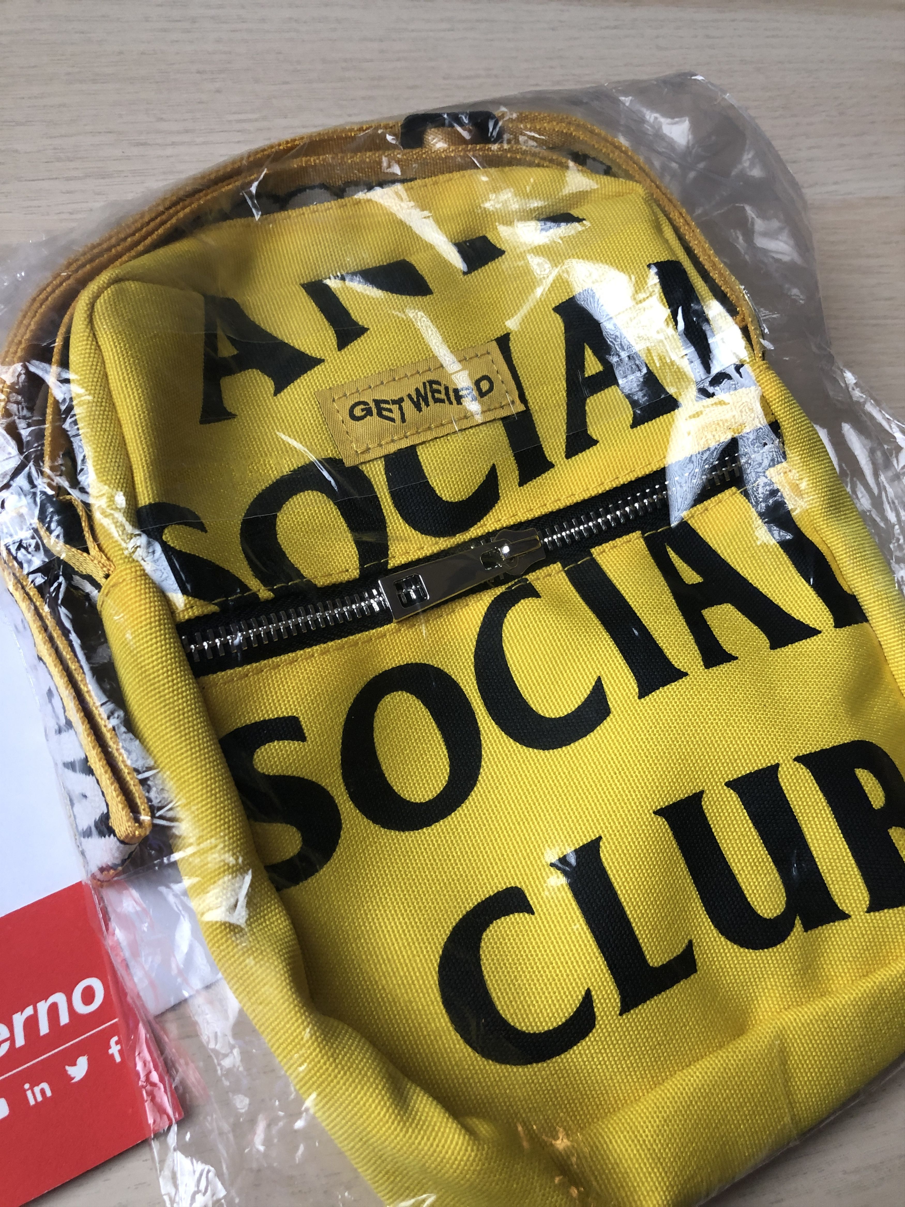 Anti Social Social Club ASSC It's The Remix Yellow Side Bag | Grailed