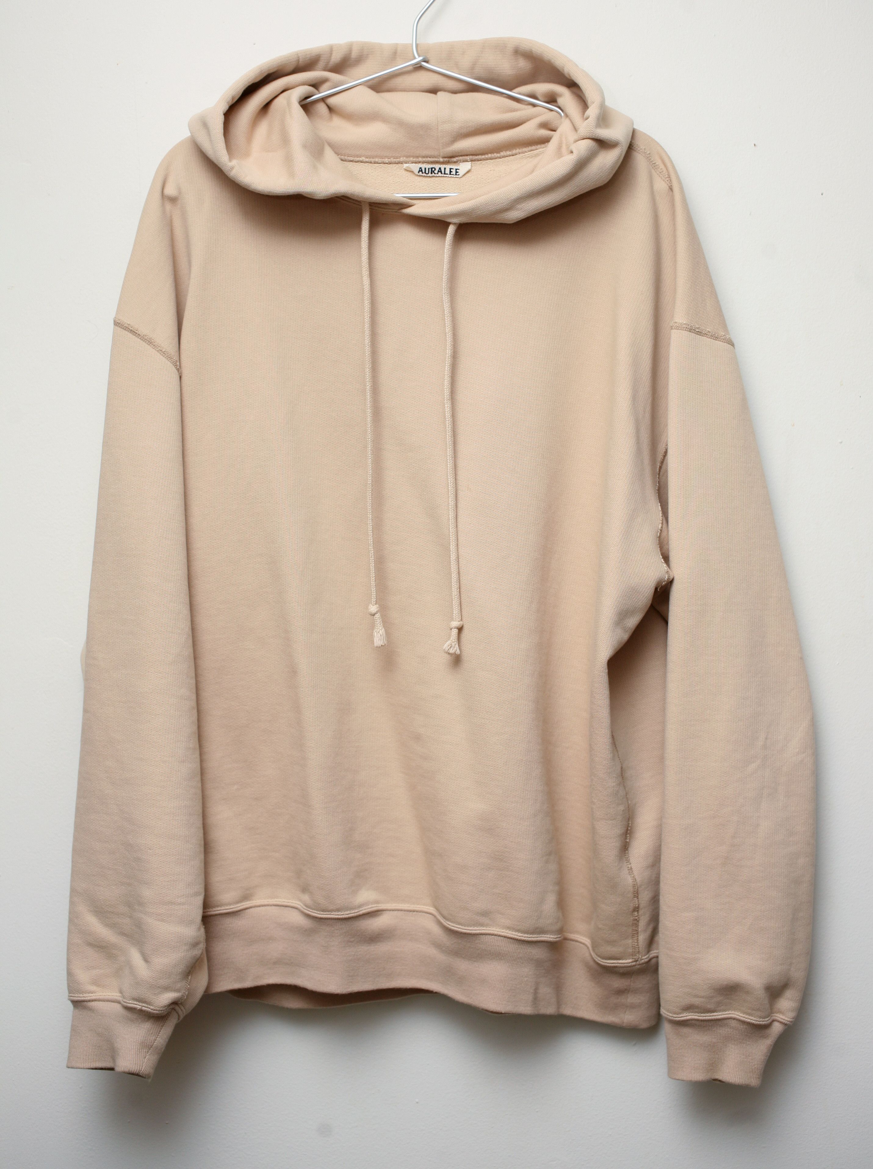 Auralee AURALEE SS19 SUPER SOFT SWEAT BIG P/O PARKA in Beige | Grailed