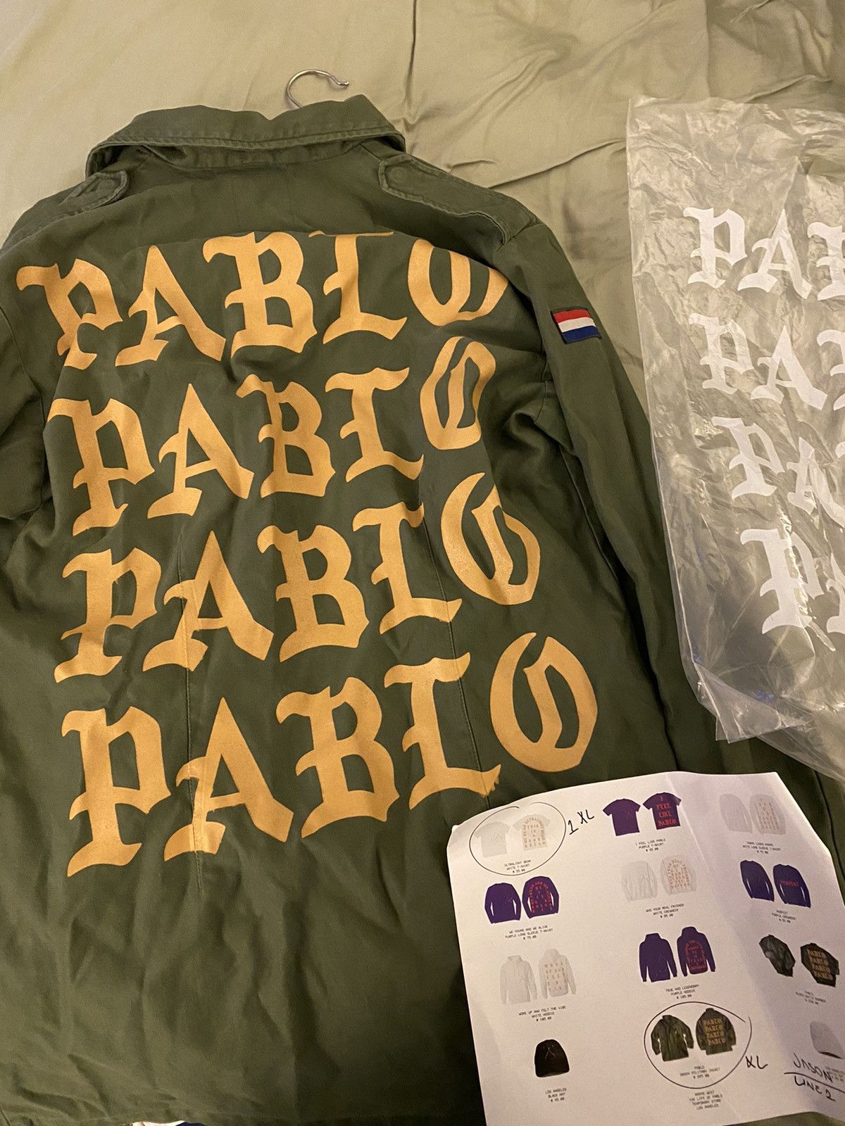 Kanye West Kanye West The Life of Pablo Military Green Jacket 