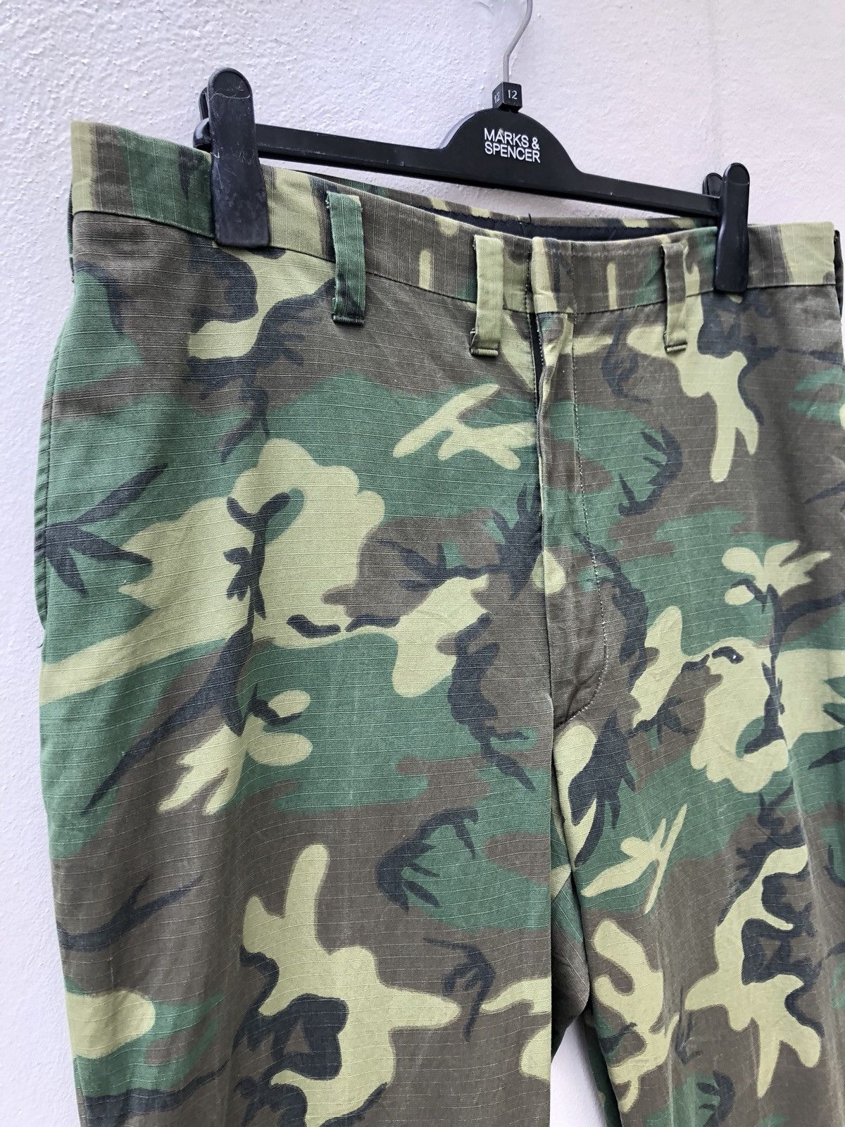 Eddie Bauer × Vintage Vtg 80s Eddie Bauer Ripstop Erdl Camouflage Trouser Size US 37 - 2 Thumbnail