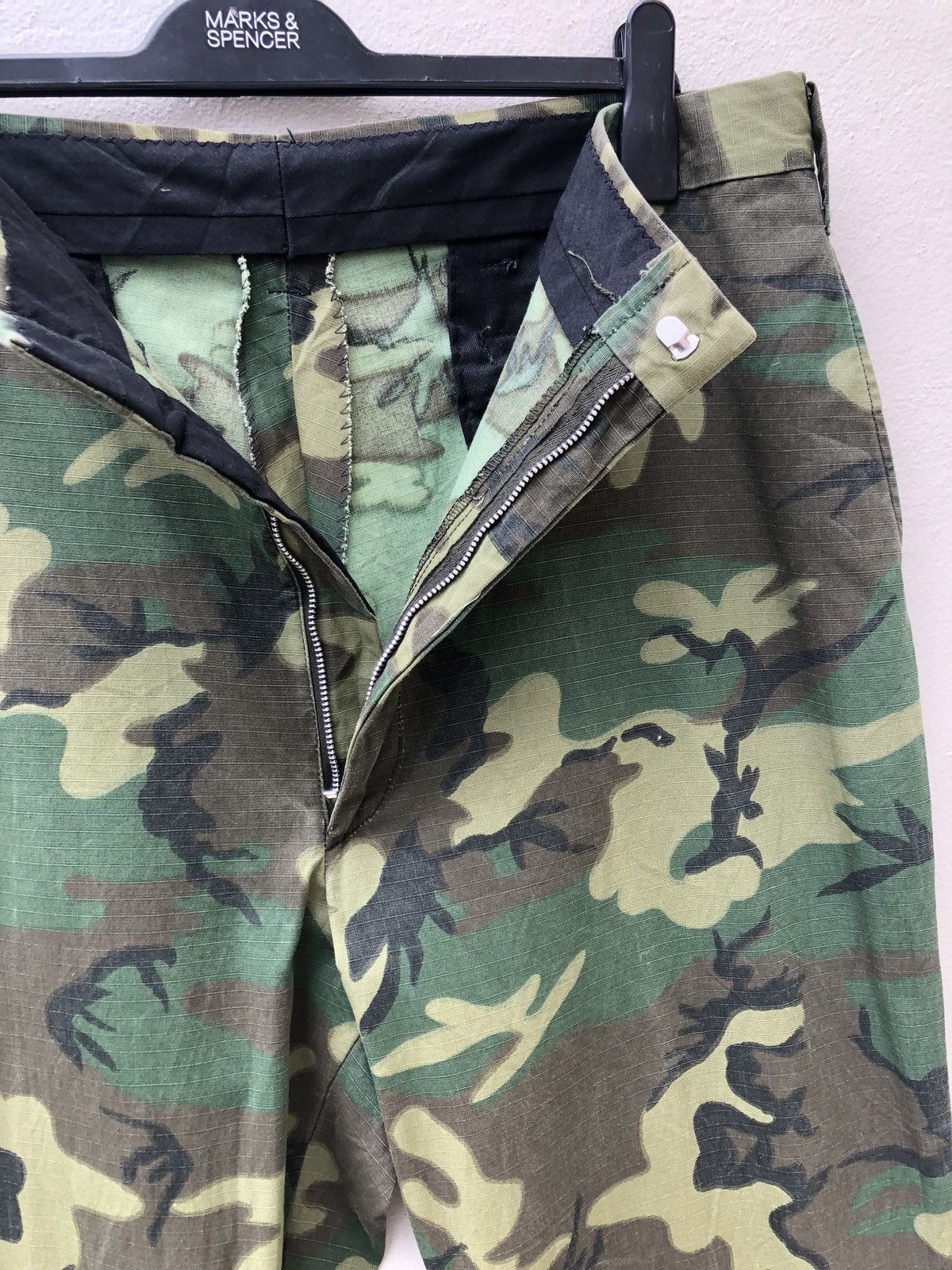 Eddie Bauer × Vintage Vtg 80s Eddie Bauer Ripstop Erdl Camouflage Trouser Size US 37 - 5 Thumbnail