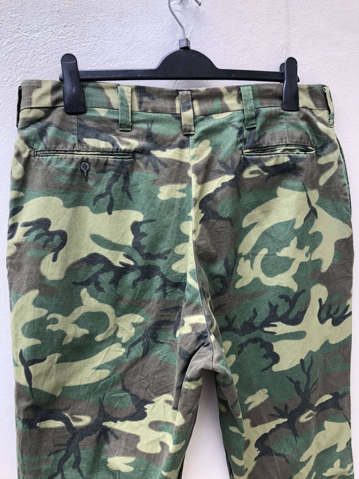 Eddie Bauer × Vintage Vtg 80s Eddie Bauer Ripstop Erdl Camouflage Trouser Size US 37 - 11 Thumbnail