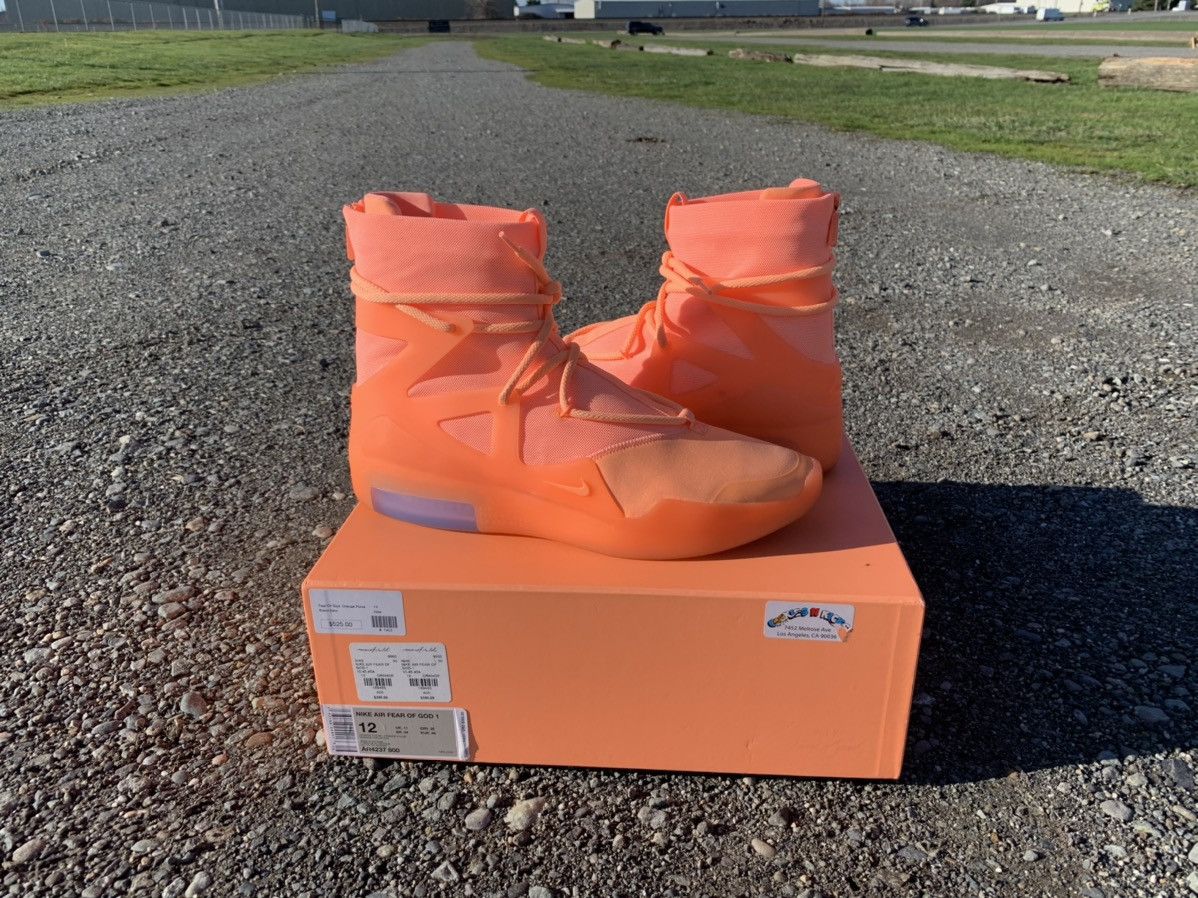 Nike Nike Air Fear Of God FOG 1 Orange Pulse West Coast Grailed