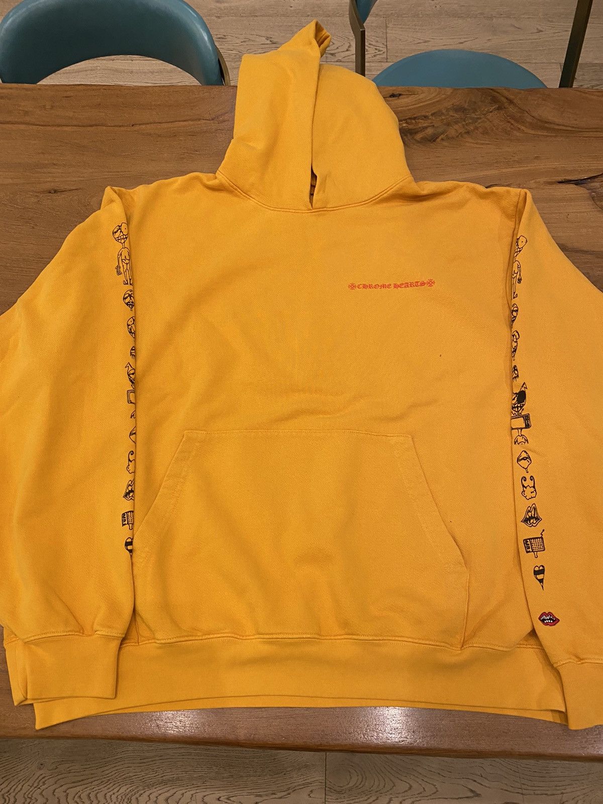 Chrome Hearts CHROME HEARTS YELLOW MATTY BOY HOODIE | Grailed