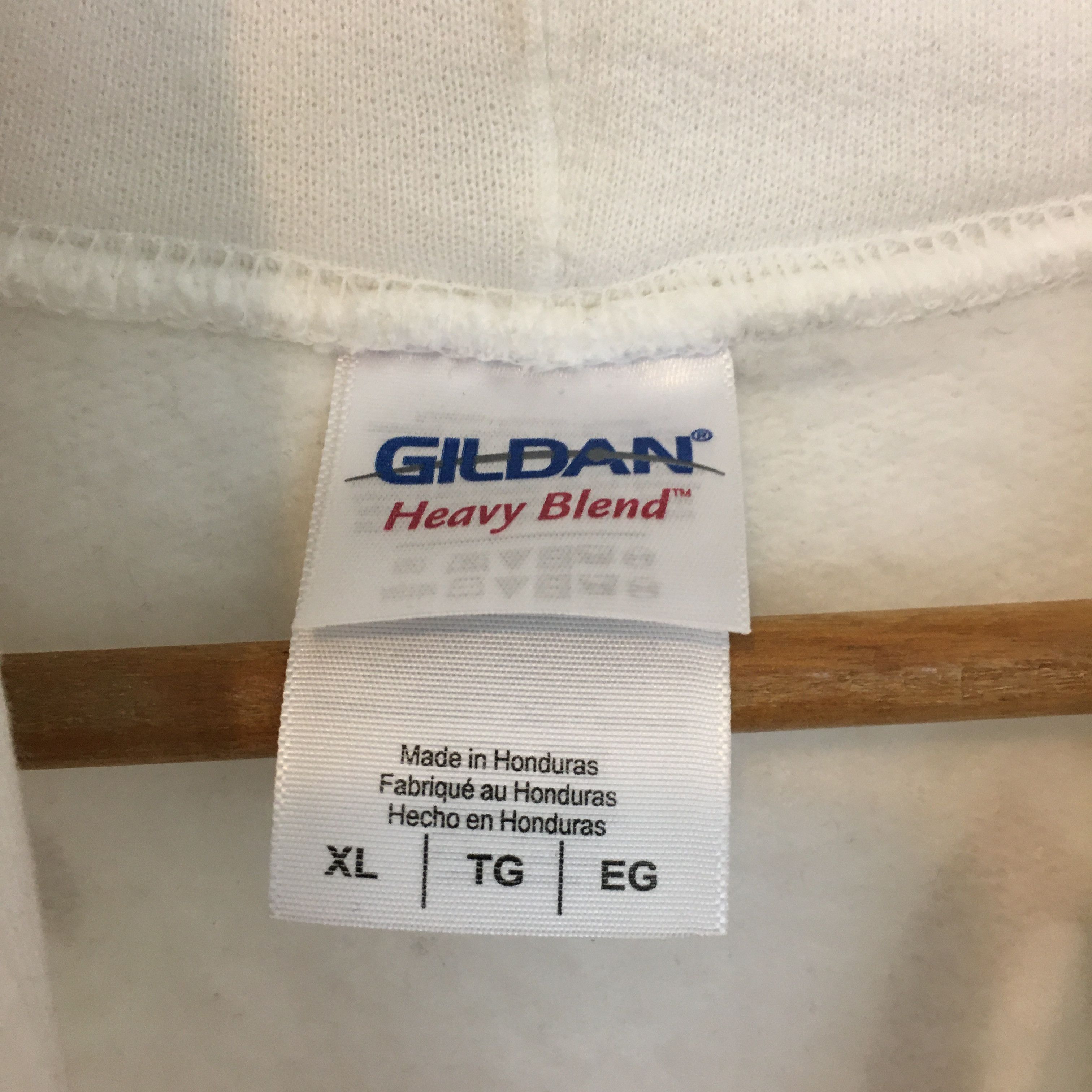Gildan Gildan XL Los Angeles White Hoodie Size US XL / EU 56 / 4 - 4 Thumbnail