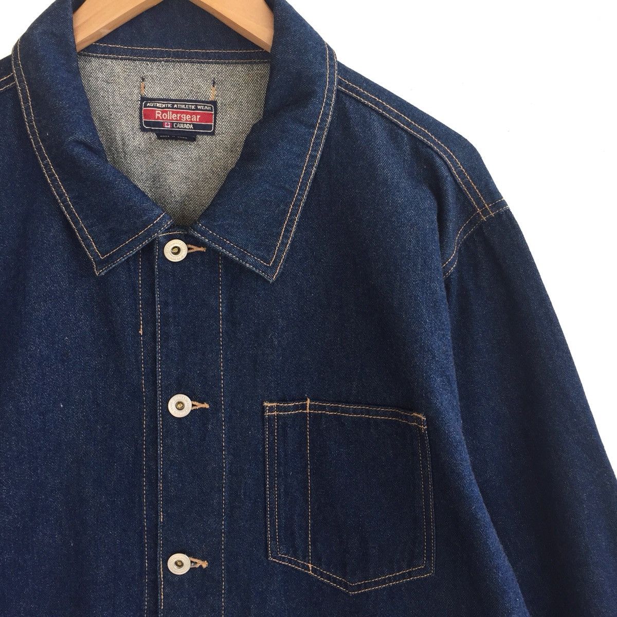 Japanese Brand Japanese Brand Rollergear Denim Jacket Workwear Size US M / EU 48-50 / 2 - 5 Thumbnail