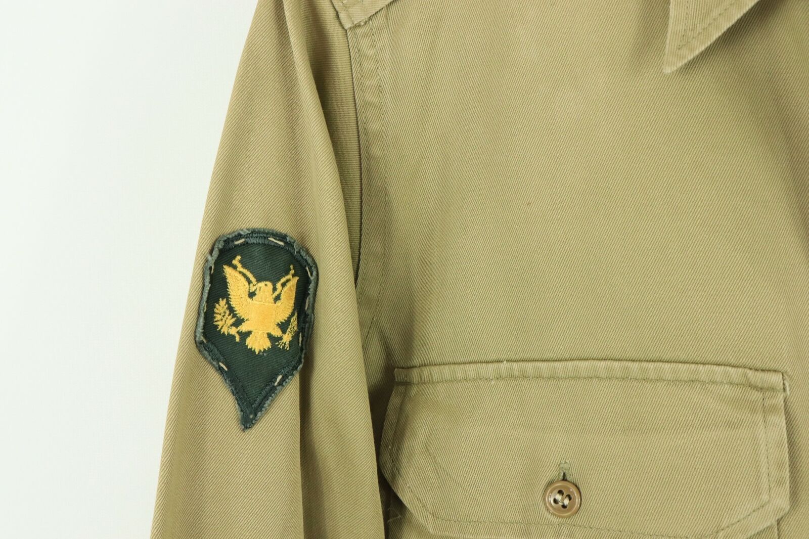 Other 50s Mens US Army Korean 8th Army Task Force Military Shirt Size US M / EU 48-50 / 2 - 5 Thumbnail