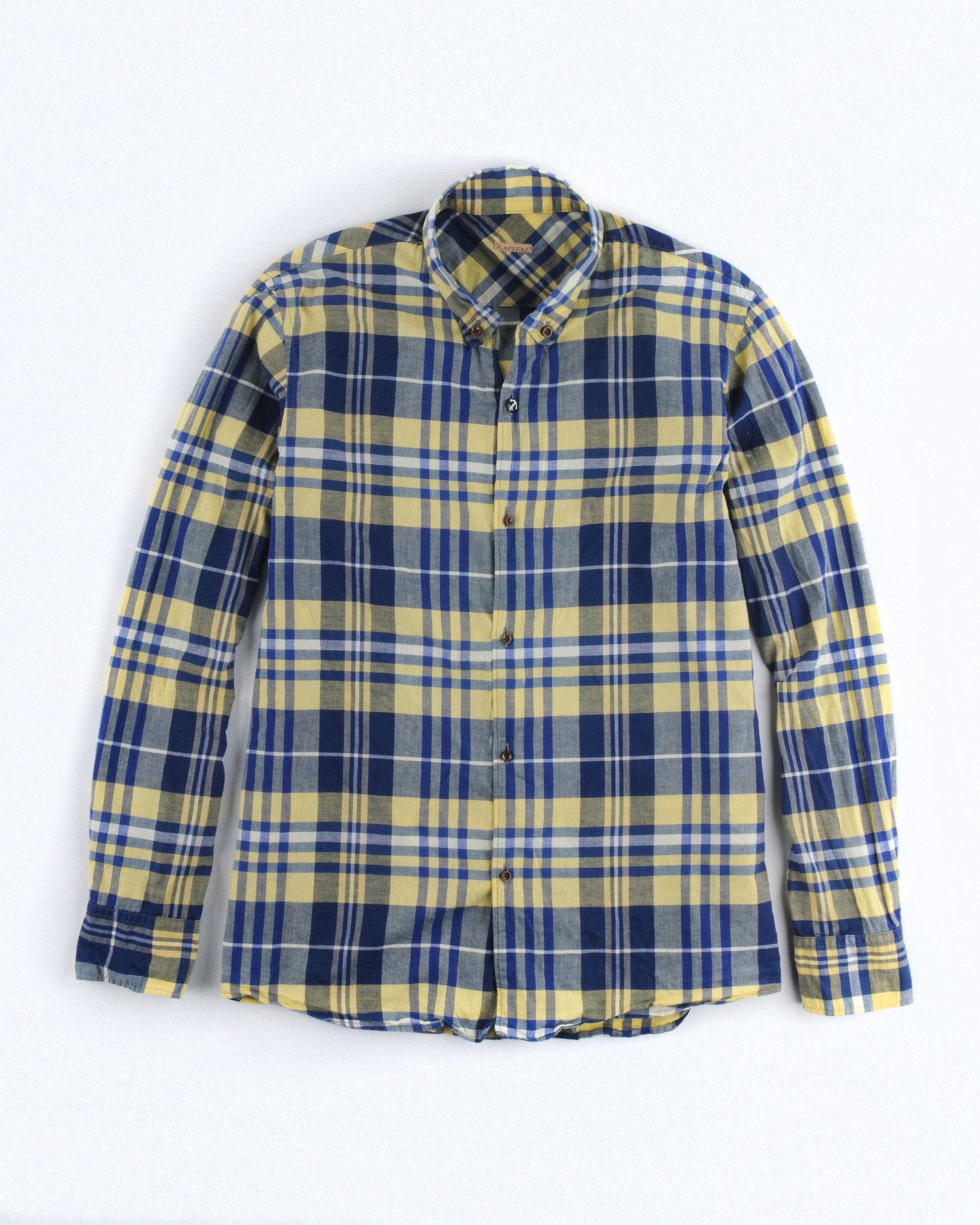 Kapital Open Collar Button-Down Shirt in Madras Size US L / EU 52-54 / 3 - 1 Thumbnail