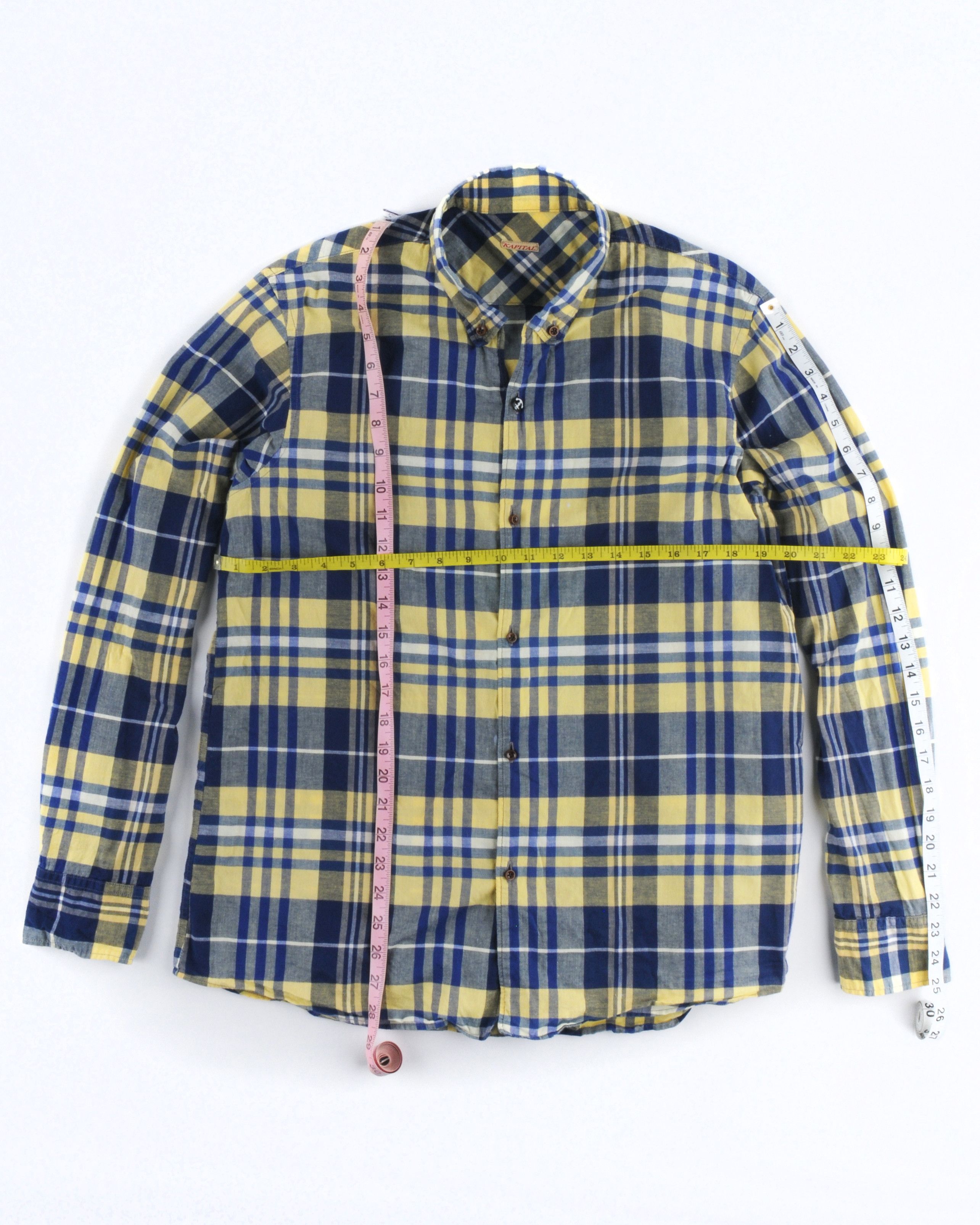 Kapital Open Collar Button-Down Shirt in Madras Size US L / EU 52-54 / 3 - 4 Thumbnail