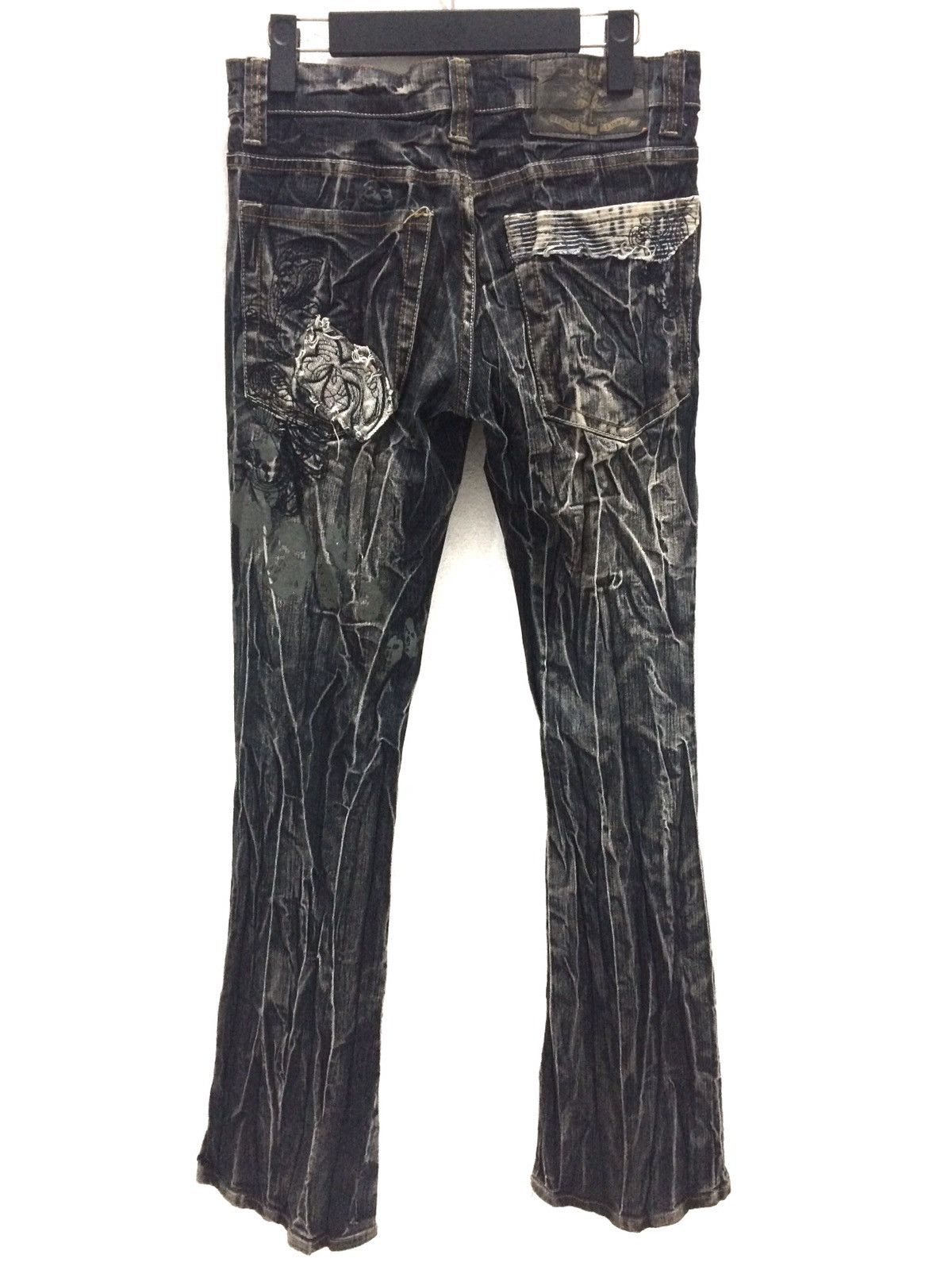 Japanese Brand Japanese Brand A.S Jeans Acid Wash Skull Denim Pant Size US 29 - 5 Thumbnail