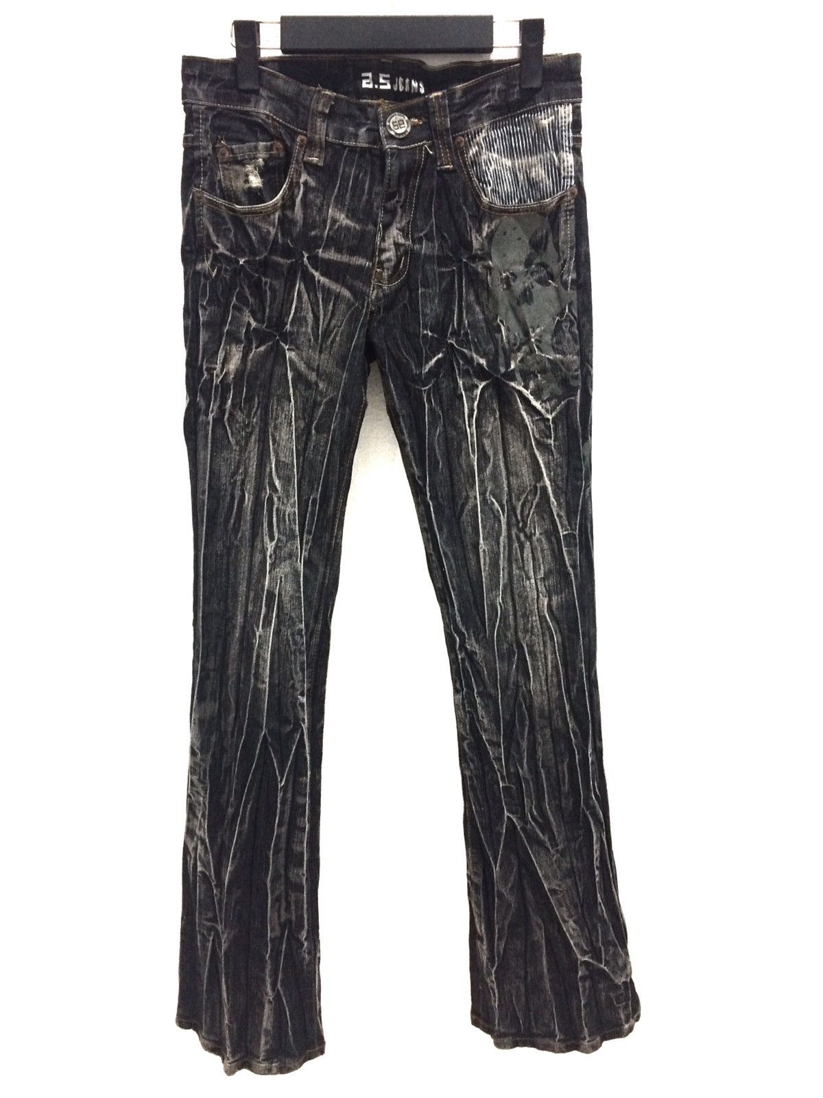 Japanese Brand Japanese Brand A.S Jeans Acid Wash Skull Denim Pant Size US 29 - 1 Thumbnail